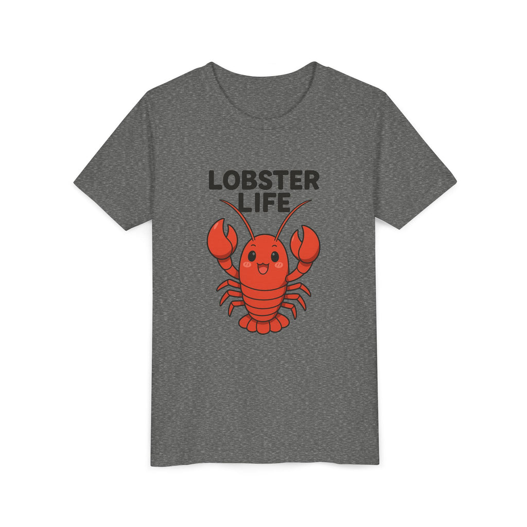 Youth Tee — Cute "Lobster Life" Kids T-Shirt (Summer Beach Shirt)