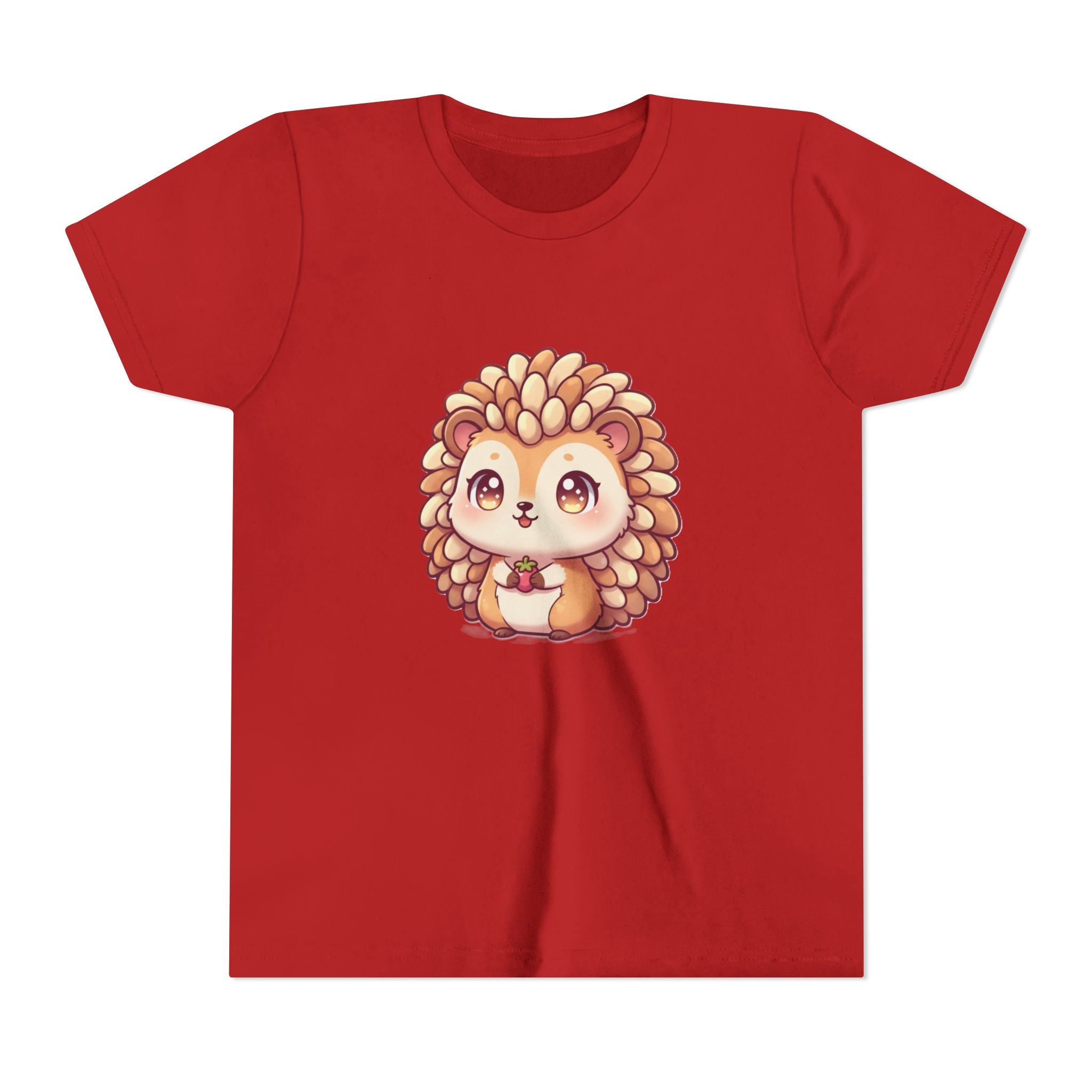 Cute Hedgehog Youth Tee — Adorable Cartoon Woodland Animal Kids Shirt
