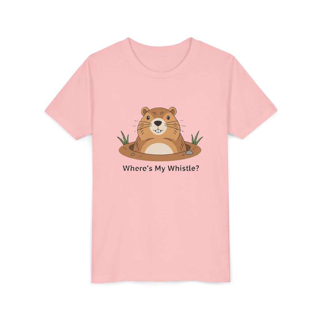 Groundhog Day Kid’s Tee — "Where's My Whistle?" Groundhog Graphic Youth T-Shirt