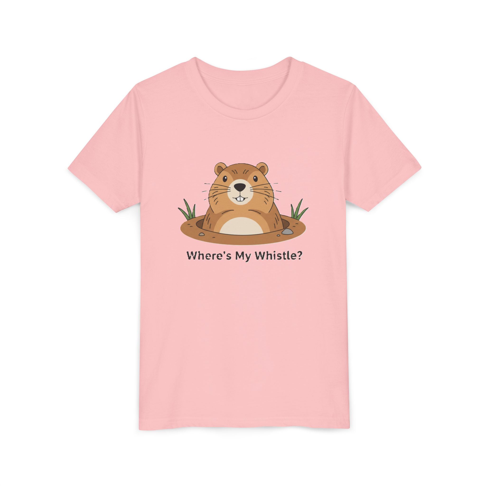 Groundhog Day Kid’s Tee — "Where's My Whistle?" Groundhog Graphic Youth T-Shirt