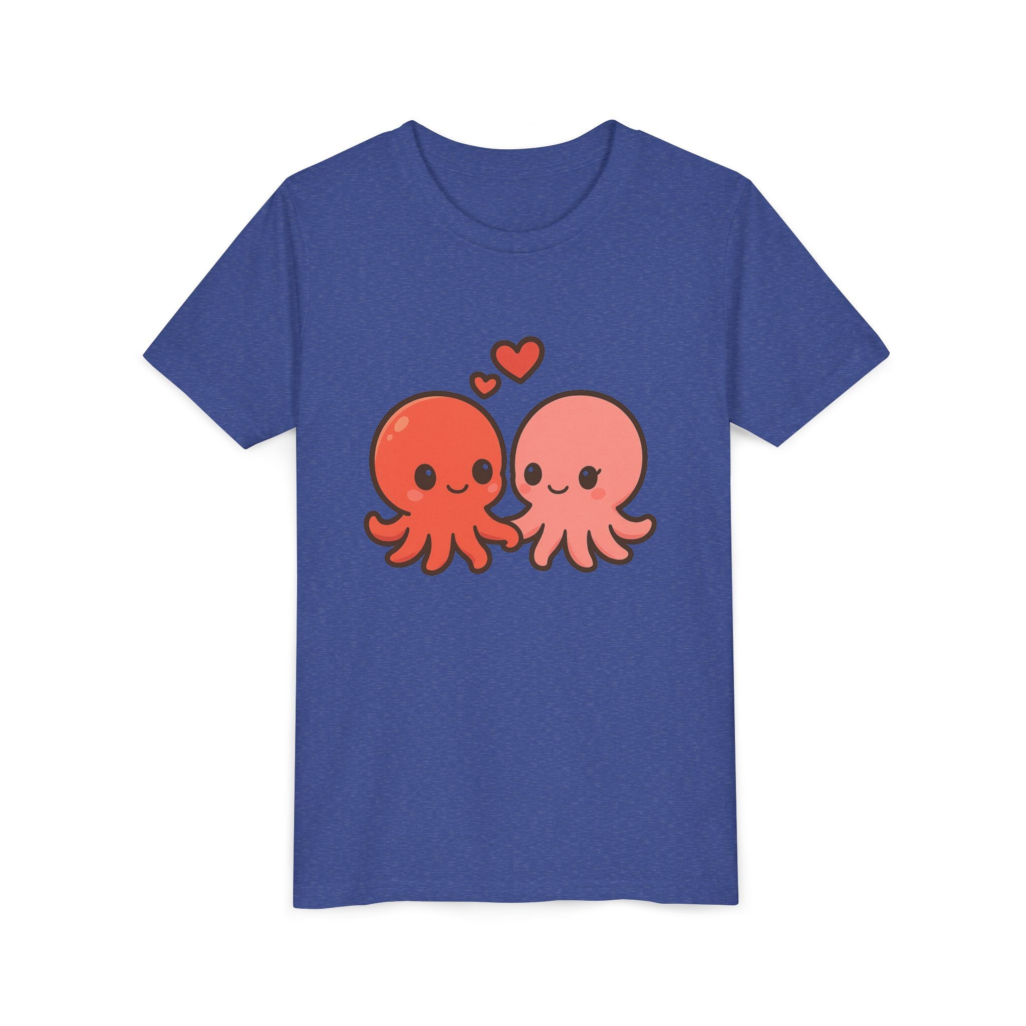 Cute Octopus Kids Tee – Kawaii Loving Octopus Graphic Youth T-Shirt