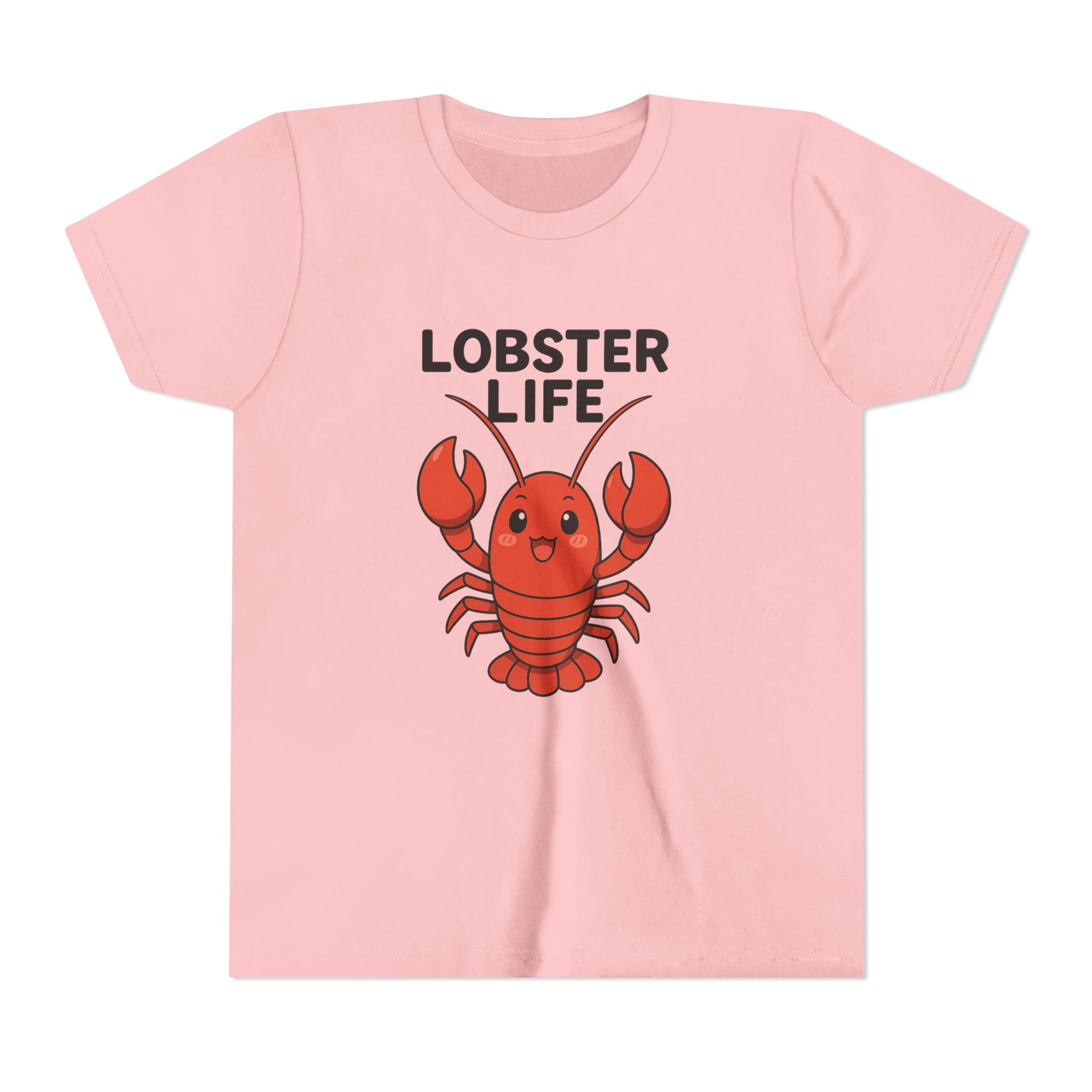 Youth Tee — Cute "Lobster Life" Kids T-Shirt (Summer Beach Shirt)