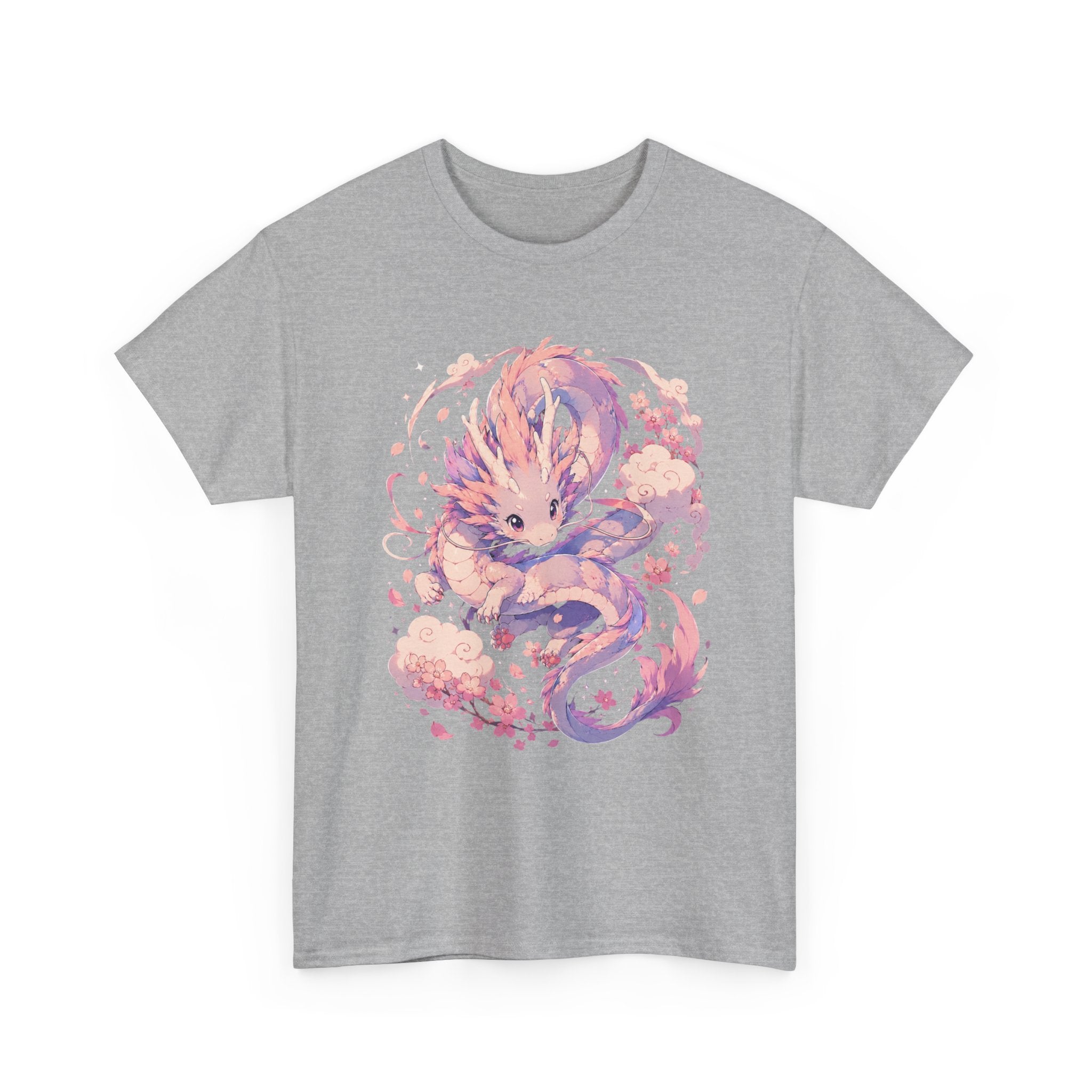 Dragon Fox Tee — Pastel Mythical Creature Graphic Shirt - Adult