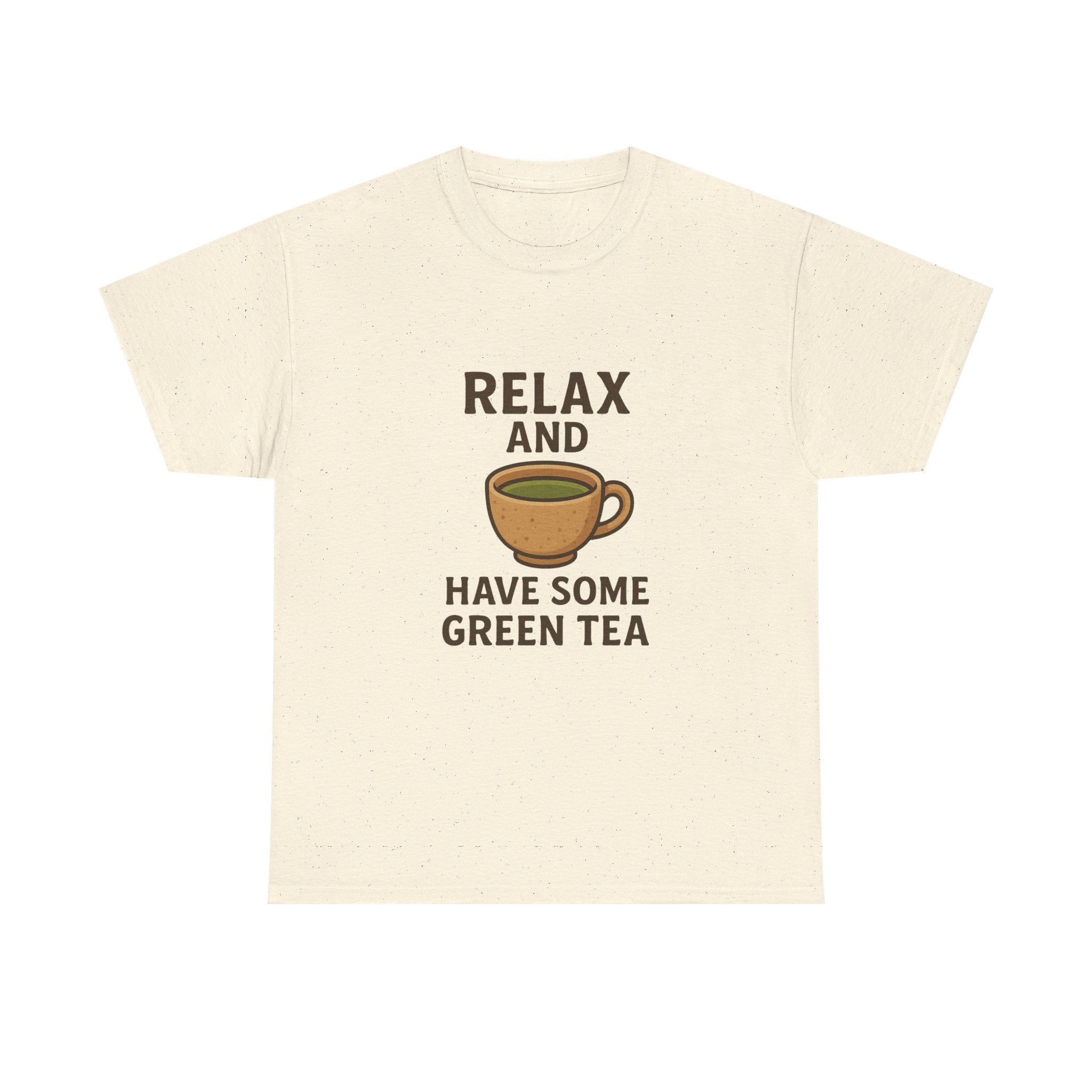 Relax and Have Some Green Tea Tee — Cute Tea Mug Graphic T-Shirt - Adult