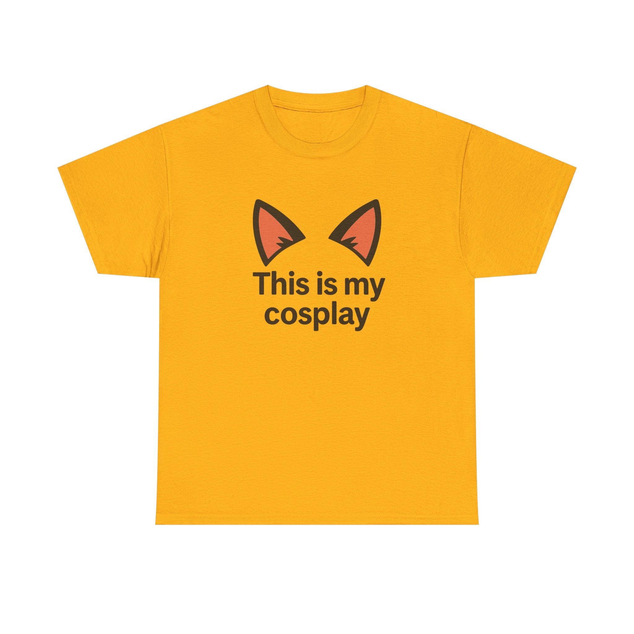 Cosplay Tee — "This is my cosplay" Fox Ear Graphic T-Shirt - Adult