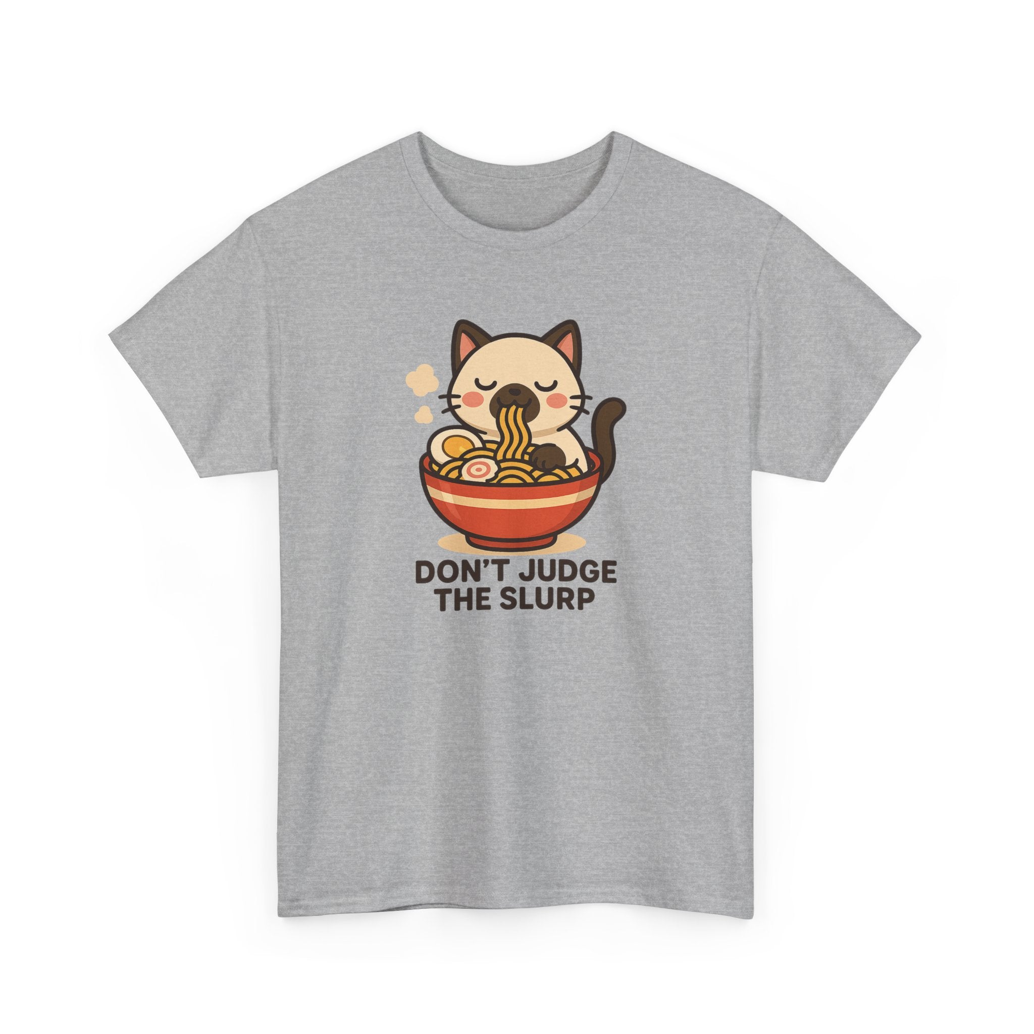 Don’t Judge The Slurp Cat Ramen Tee - Adult