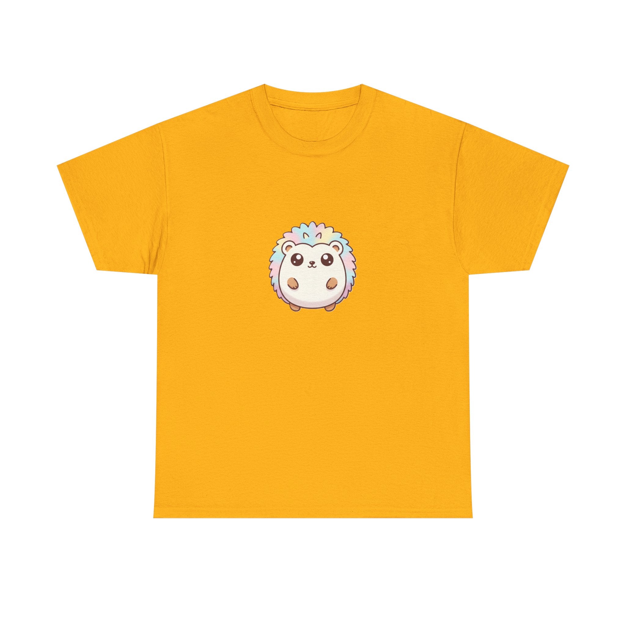 Cute Rainbow Hedgehog T-Shirt — Kawaii Animal Graphic Tee - Adult