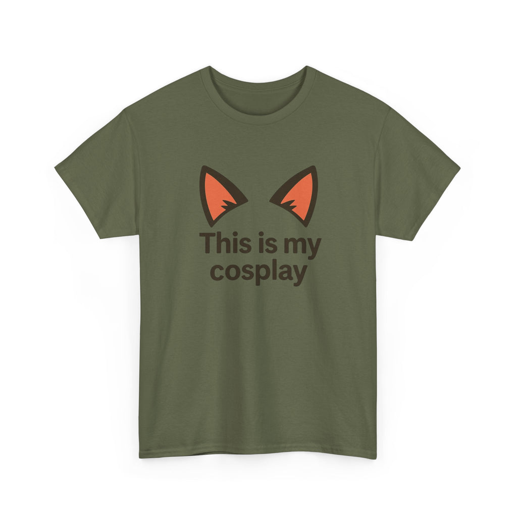 Cosplay Tee — "This is my cosplay" Fox Ear Graphic T-Shirt - Adult