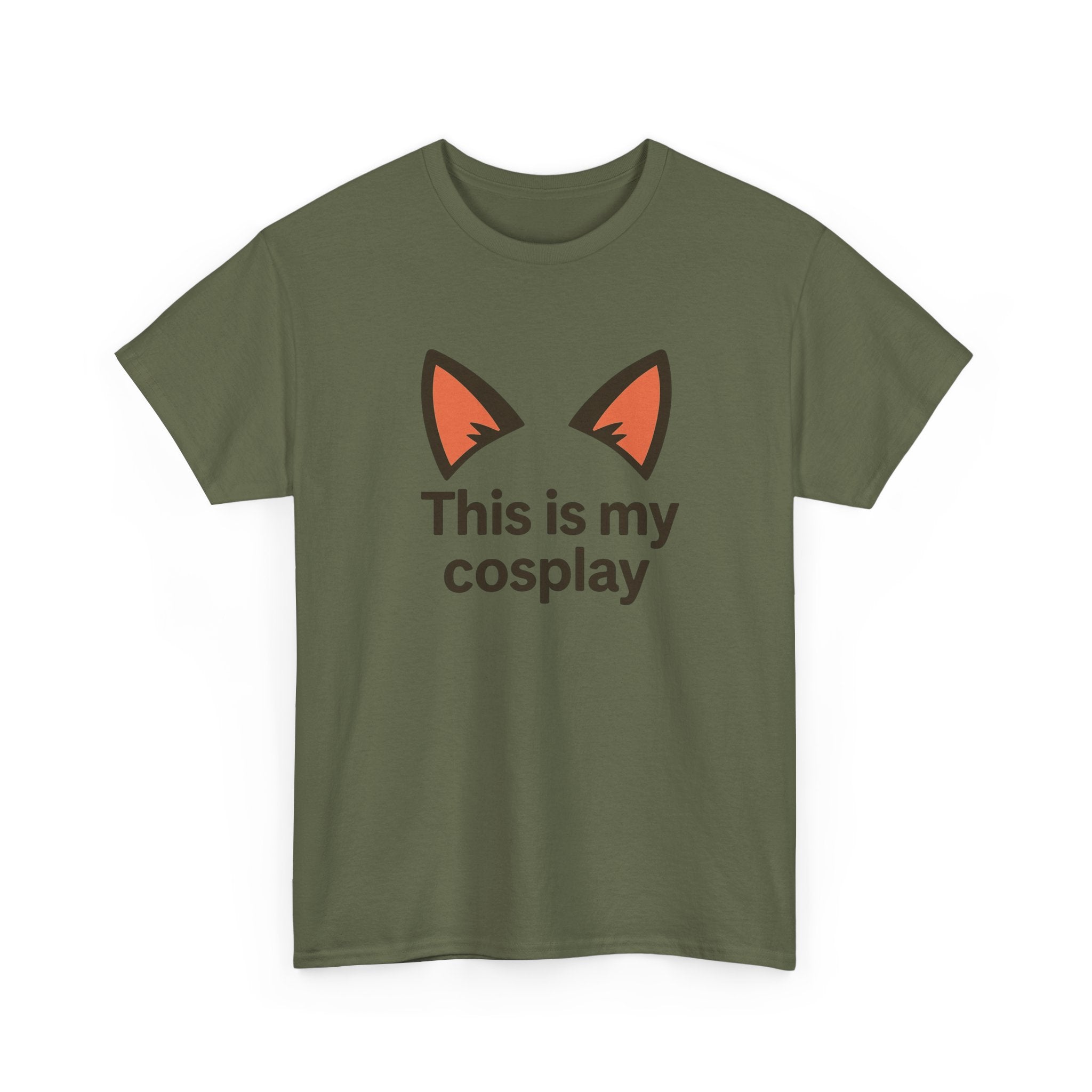 Cosplay Tee — "This is my cosplay" Fox Ear Graphic T-Shirt - Adult