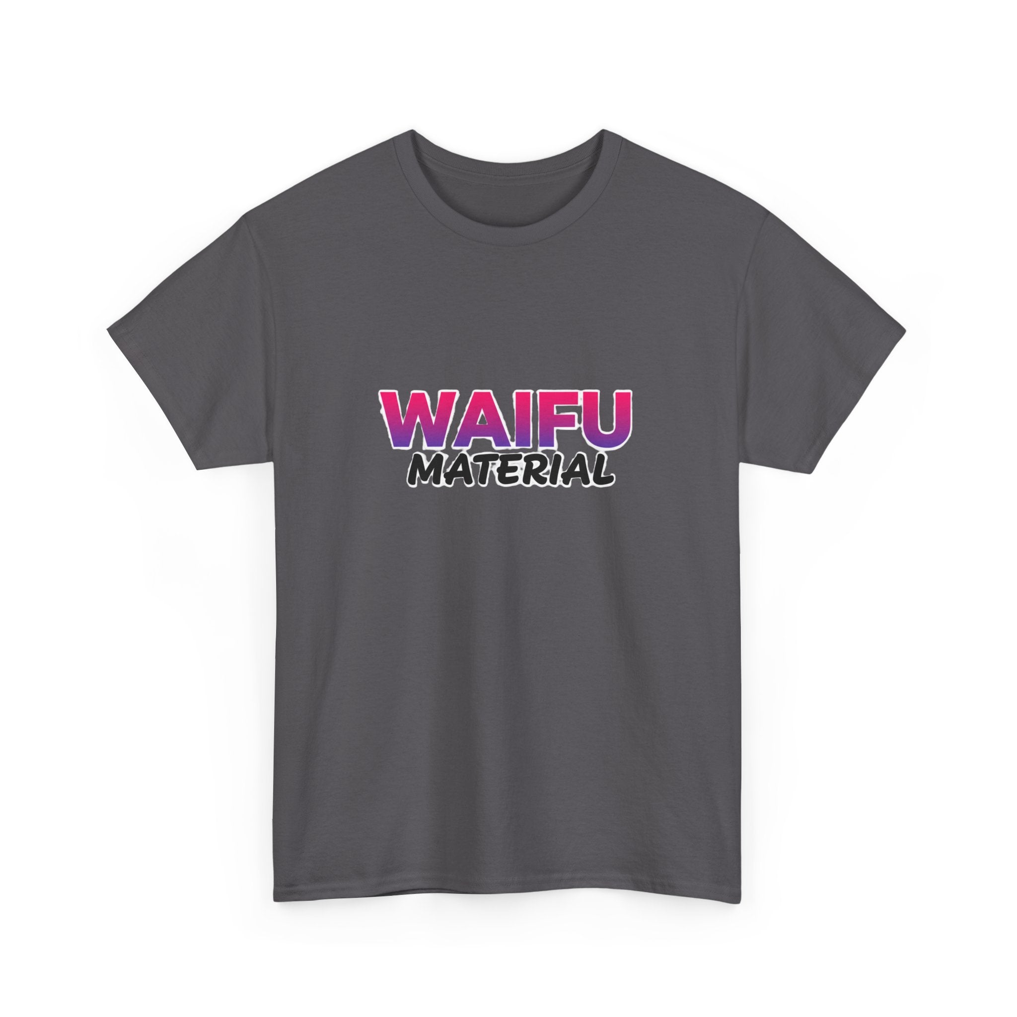 Waifu Material T-Shirt — Cute Anime Text Tee for Otaku Fans - Adult