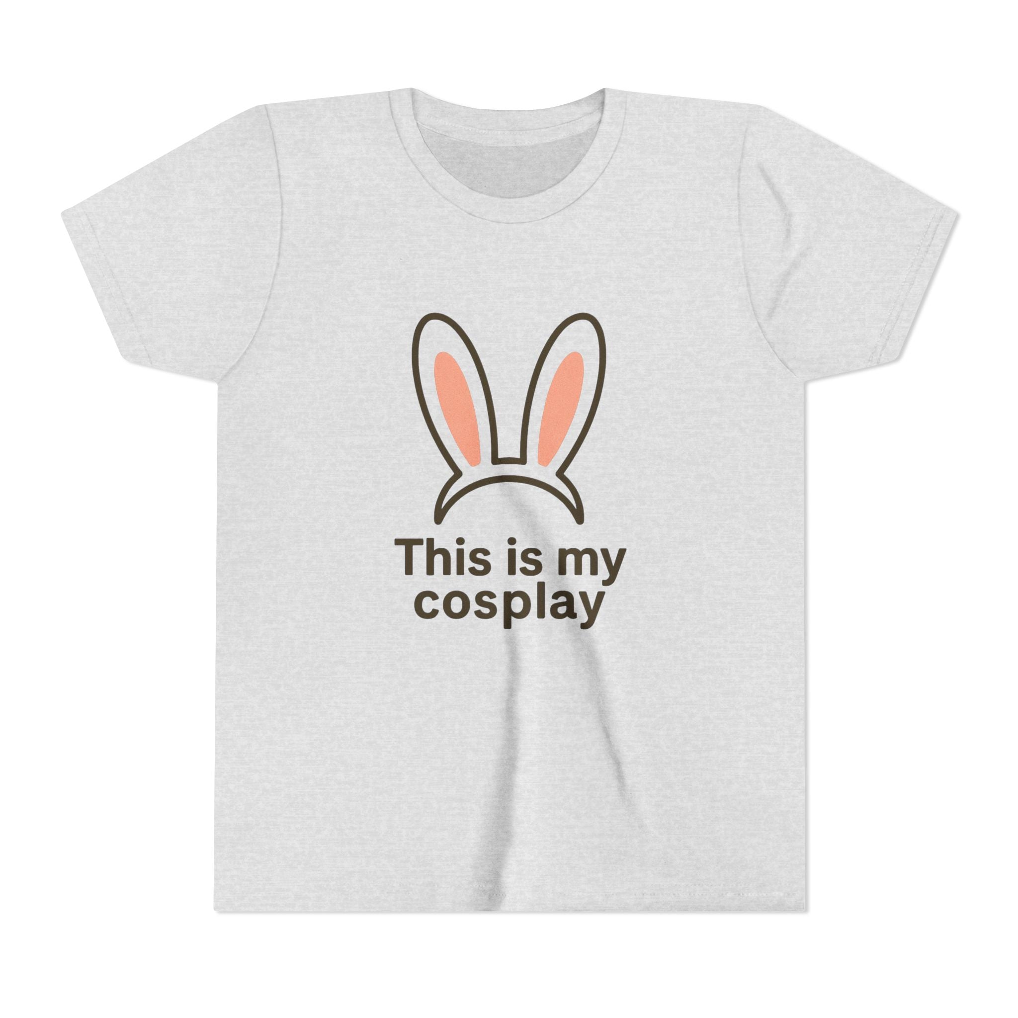 Youth Tee — "This is my cosplay" Bunny Ears Kids T‑Shirt