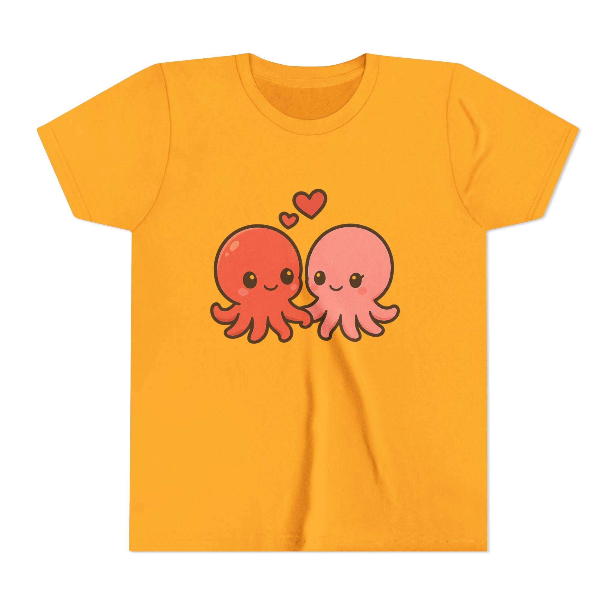 Cute Octopus Kids Tee – Kawaii Loving Octopus Graphic Youth T-Shirt