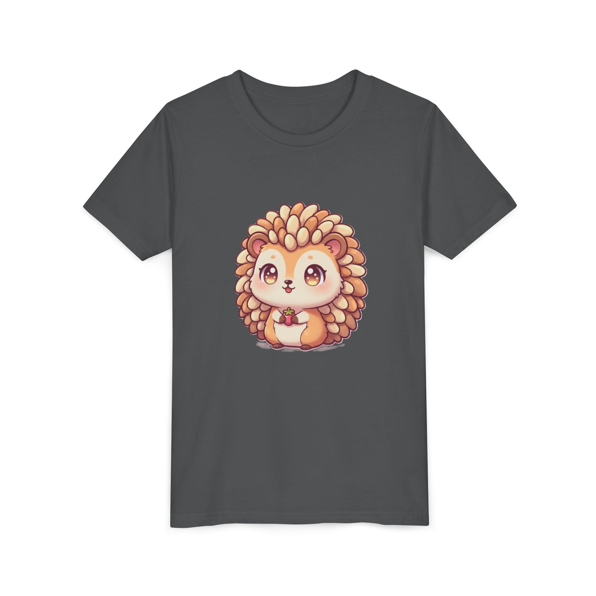 Cute Hedgehog Youth Tee — Adorable Cartoon Woodland Animal Kids Shirt