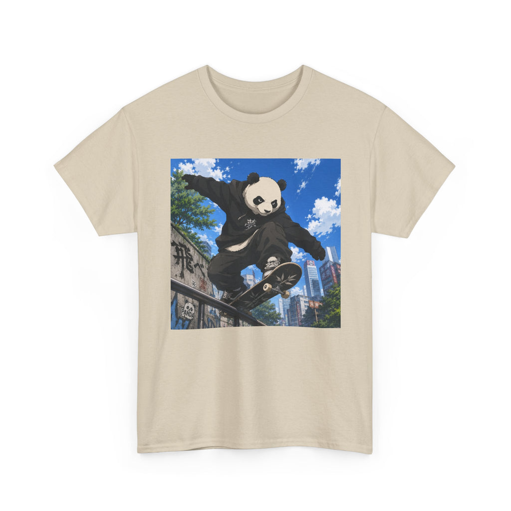 Panda Skateboarder T-Shirt — Urban Skate Panda Graphic Tee - Adult