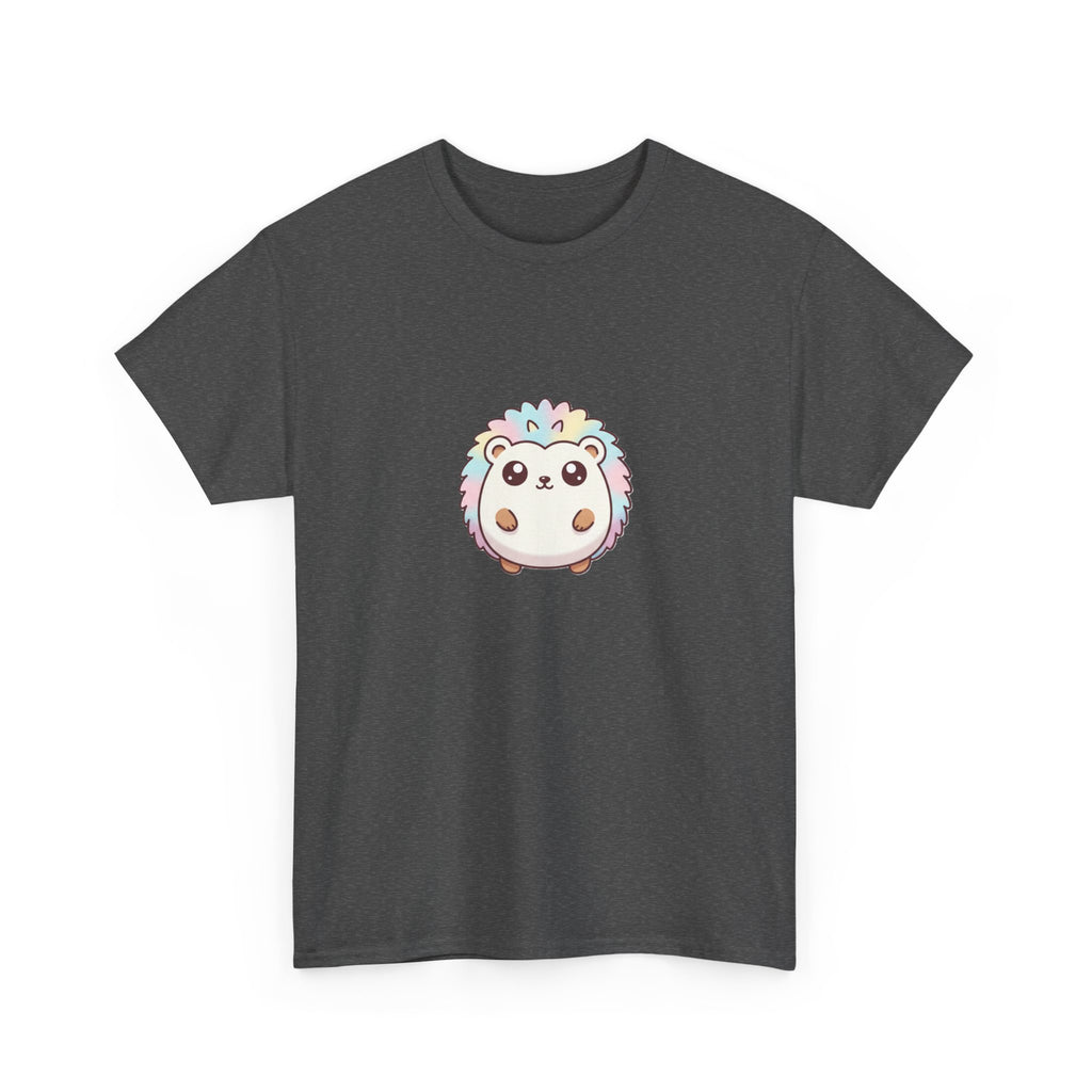 Cute Rainbow Hedgehog T-Shirt — Kawaii Animal Graphic Tee - Adult