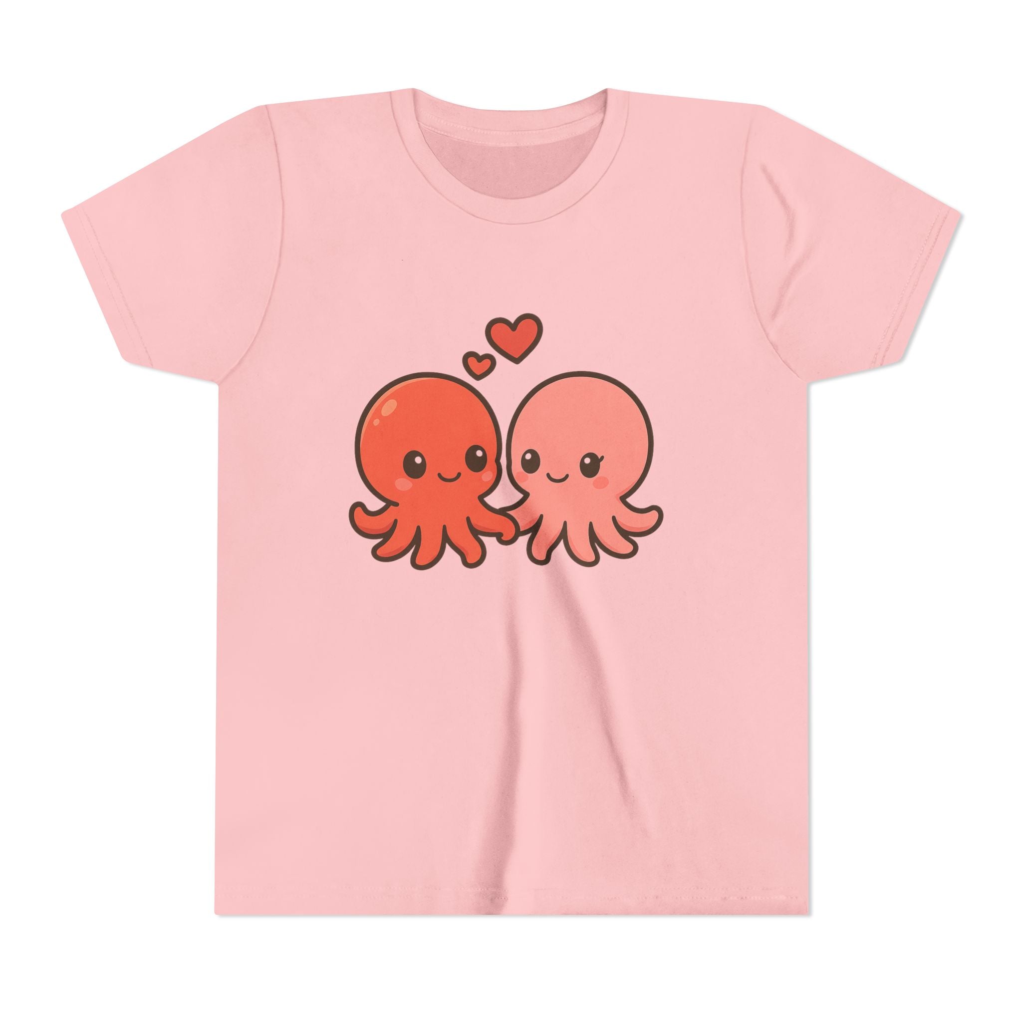 Cute Octopus Kids Tee – Kawaii Loving Octopus Graphic Youth T-Shirt