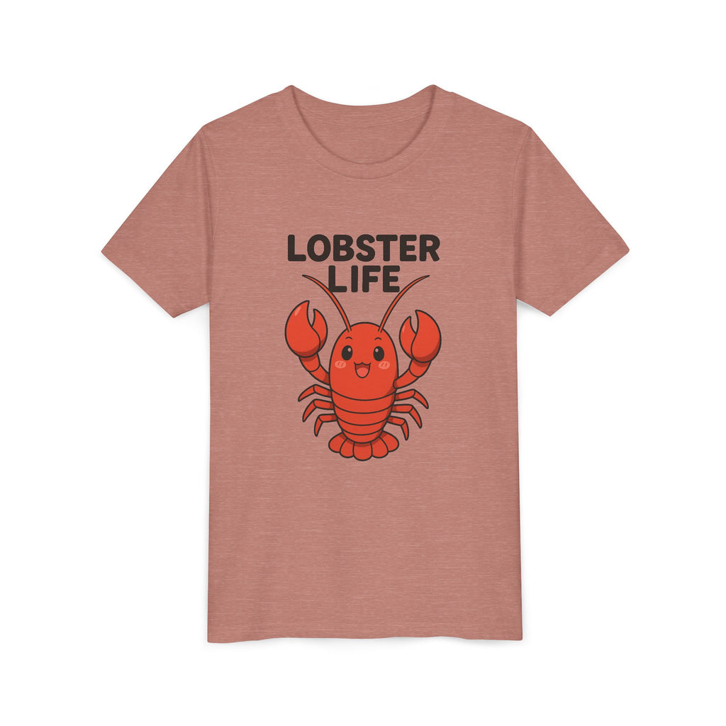 Youth Tee — Cute "Lobster Life" Kids T-Shirt (Summer Beach Shirt)