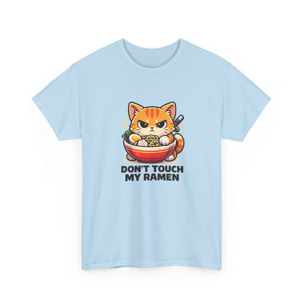 Don't Touch My Ramen T-Shirt — Cute Cat in Ramen Bowl Graphic Tee - Adult