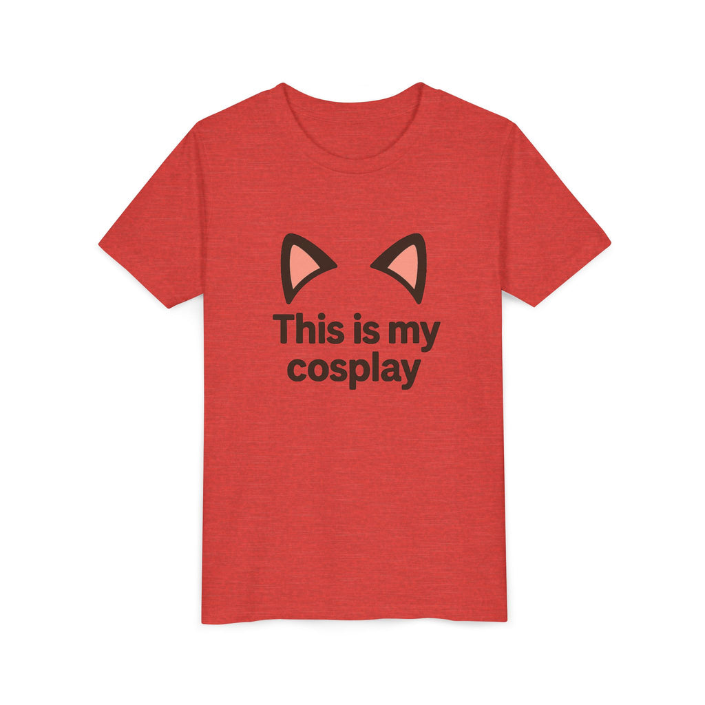 Youth Tee — "This Is My Cosplay" Cat Ear Graphic