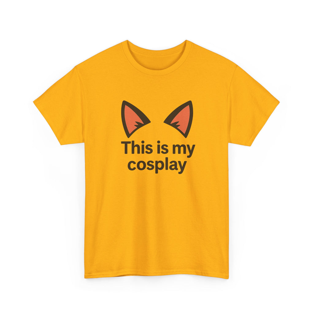 Cosplay Tee — "This is my cosplay" Fox Ear Graphic T-Shirt - Adult