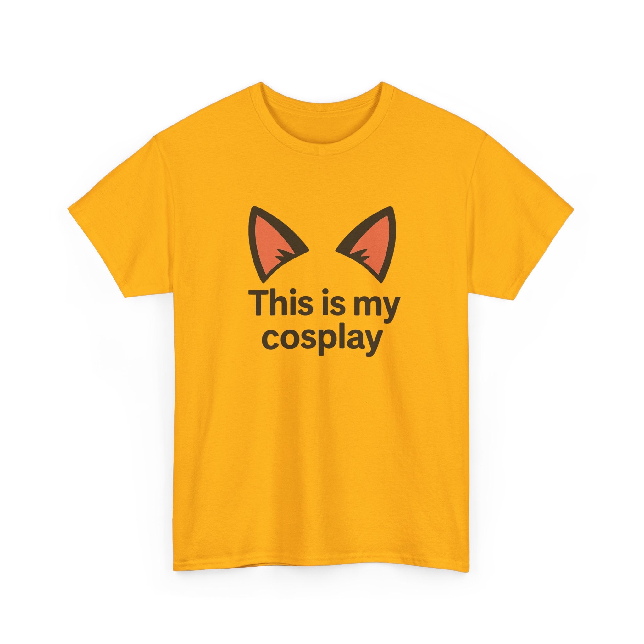 Cosplay Tee — "This is my cosplay" Fox Ear Graphic T-Shirt - Adult