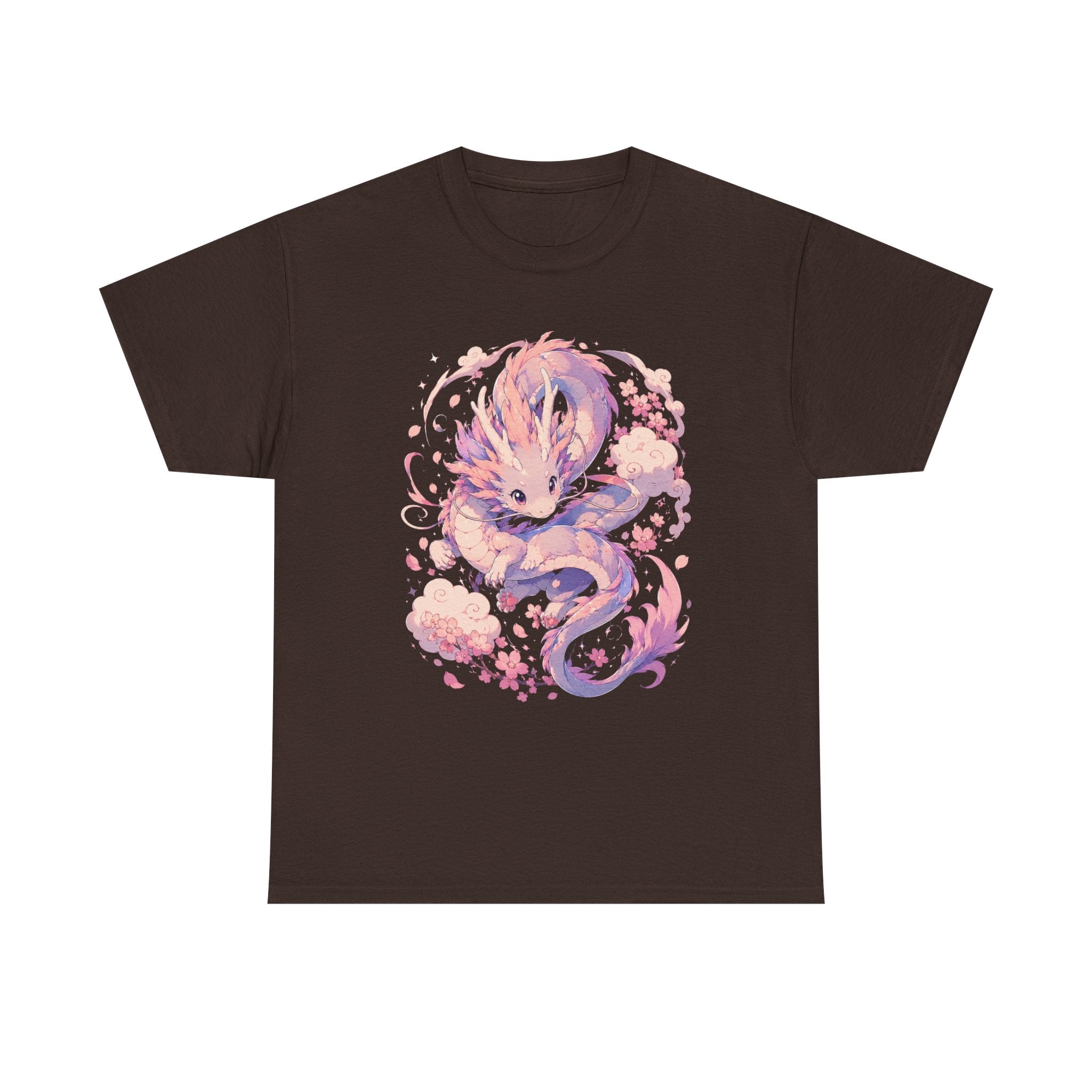 Dragon Fox Tee — Pastel Mythical Creature Graphic Shirt - Adult