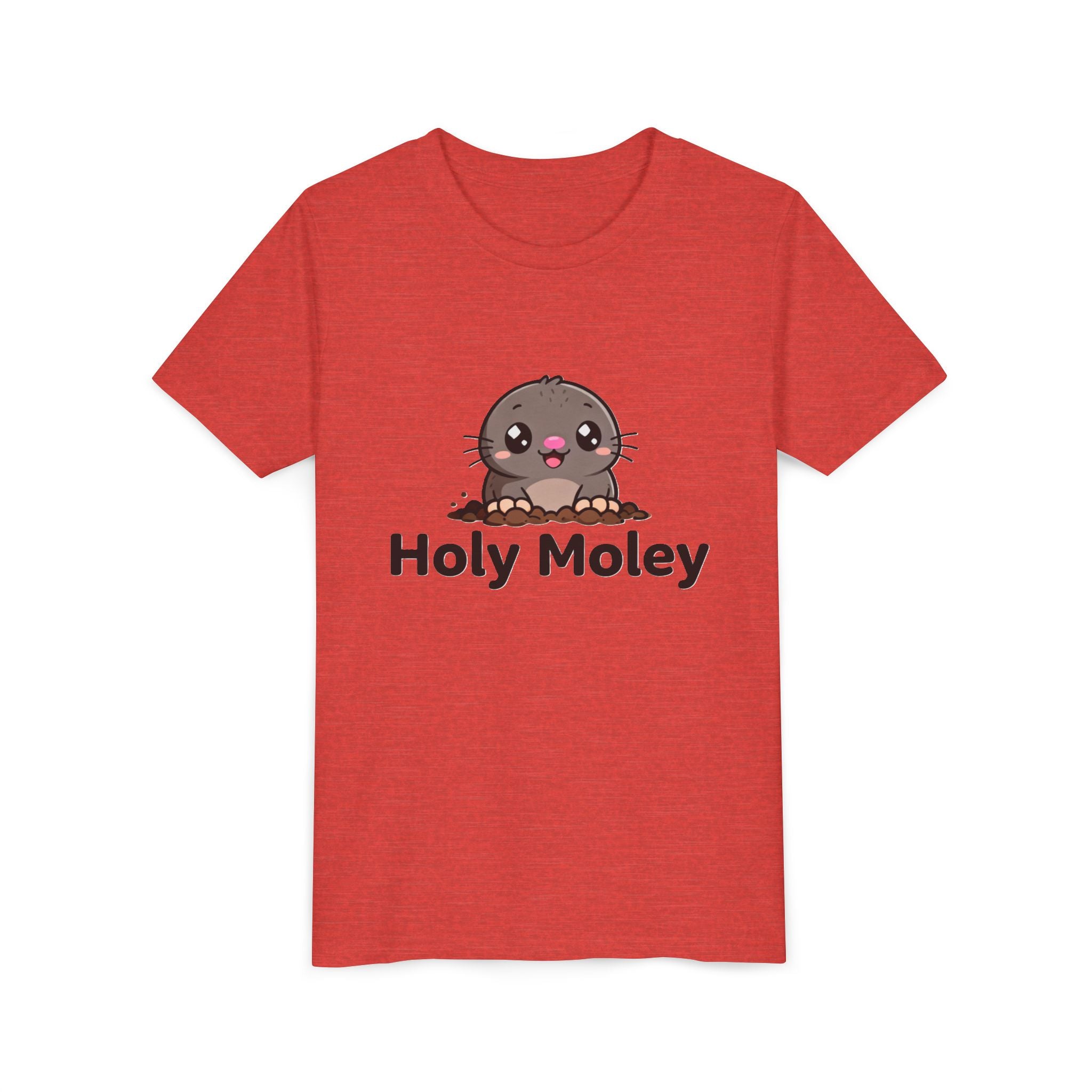 Youth Tee — Cute 'Holy Moley' Mole Kids T‑Shirt (Playful Animal Pun)