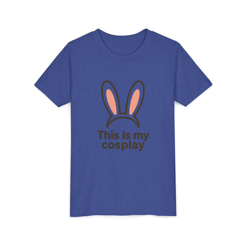 Youth Tee — "This is my cosplay" Bunny Ears Kids T‑Shirt