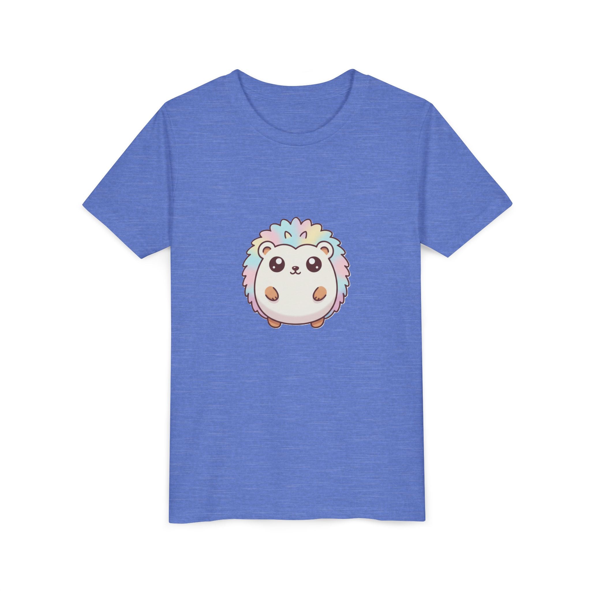 Kids Rainbow Hedgehog T‑Shirt — Cute Pastel Animal Youth Tee