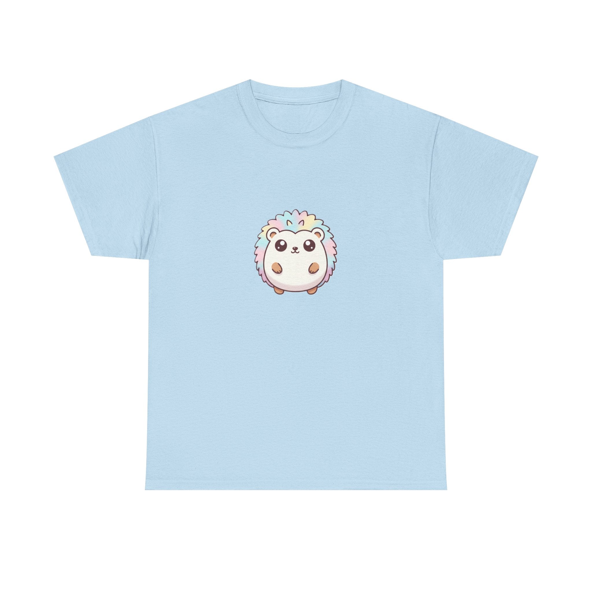 Cute Rainbow Hedgehog T-Shirt — Kawaii Animal Graphic Tee - Adult