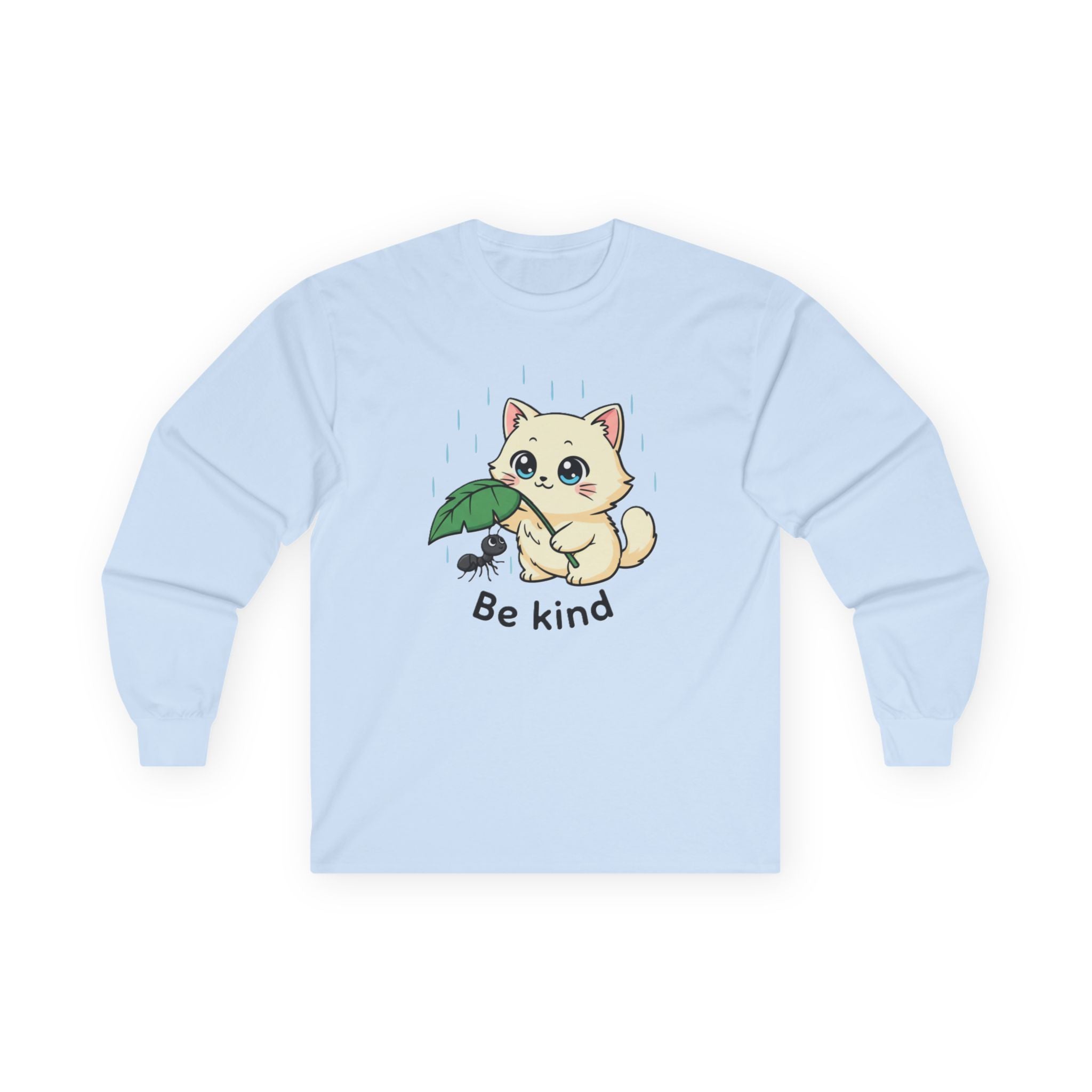 Be Kind Cat and Ant Long Sleeve Tee - Adult