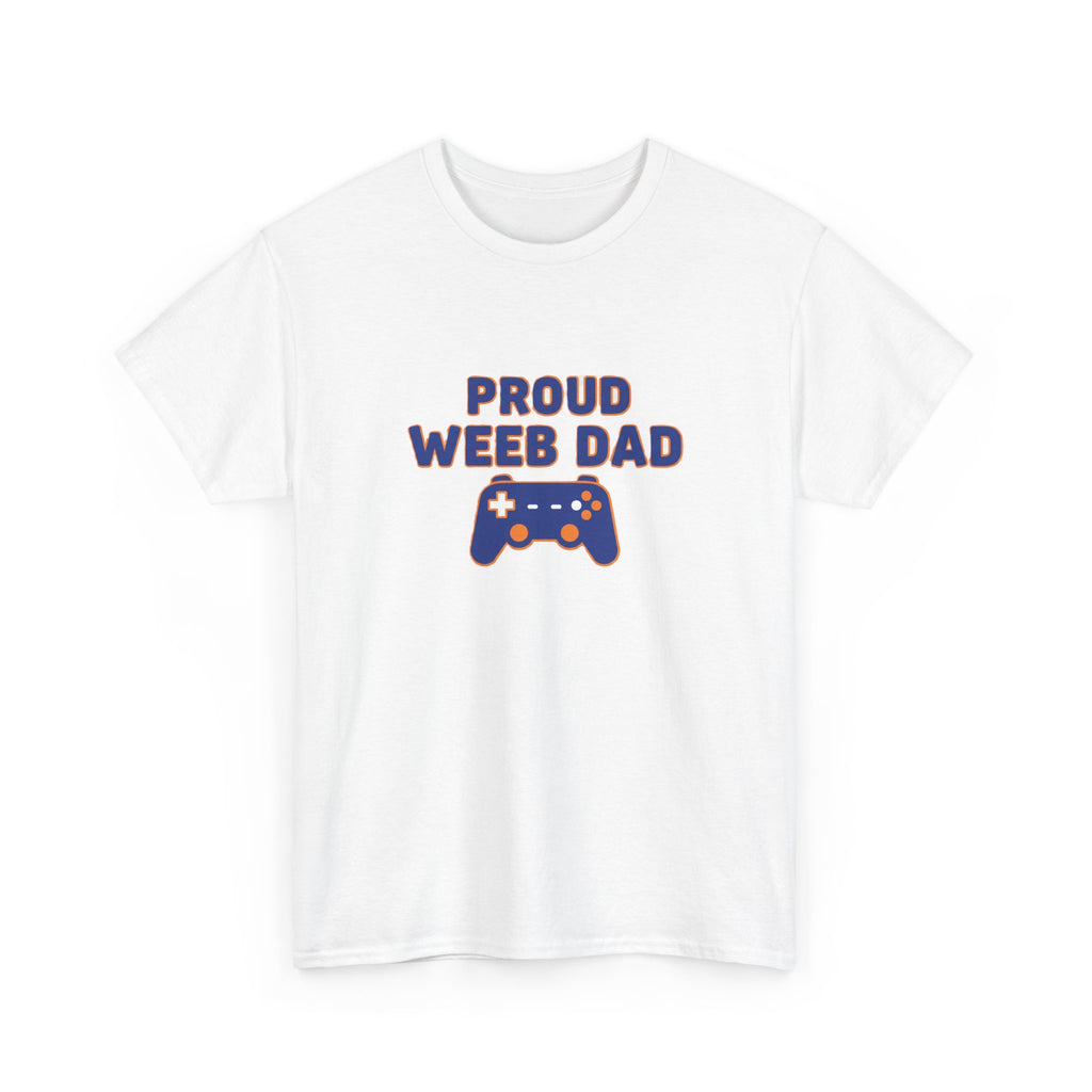 Proud Weeb Dad T-Shirt — Gamer Controller Graphic Dad Tee - Adult