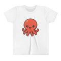 Cute Red Octopus Youth Tee — Kawaii Sea Animal Kids T-Shirt