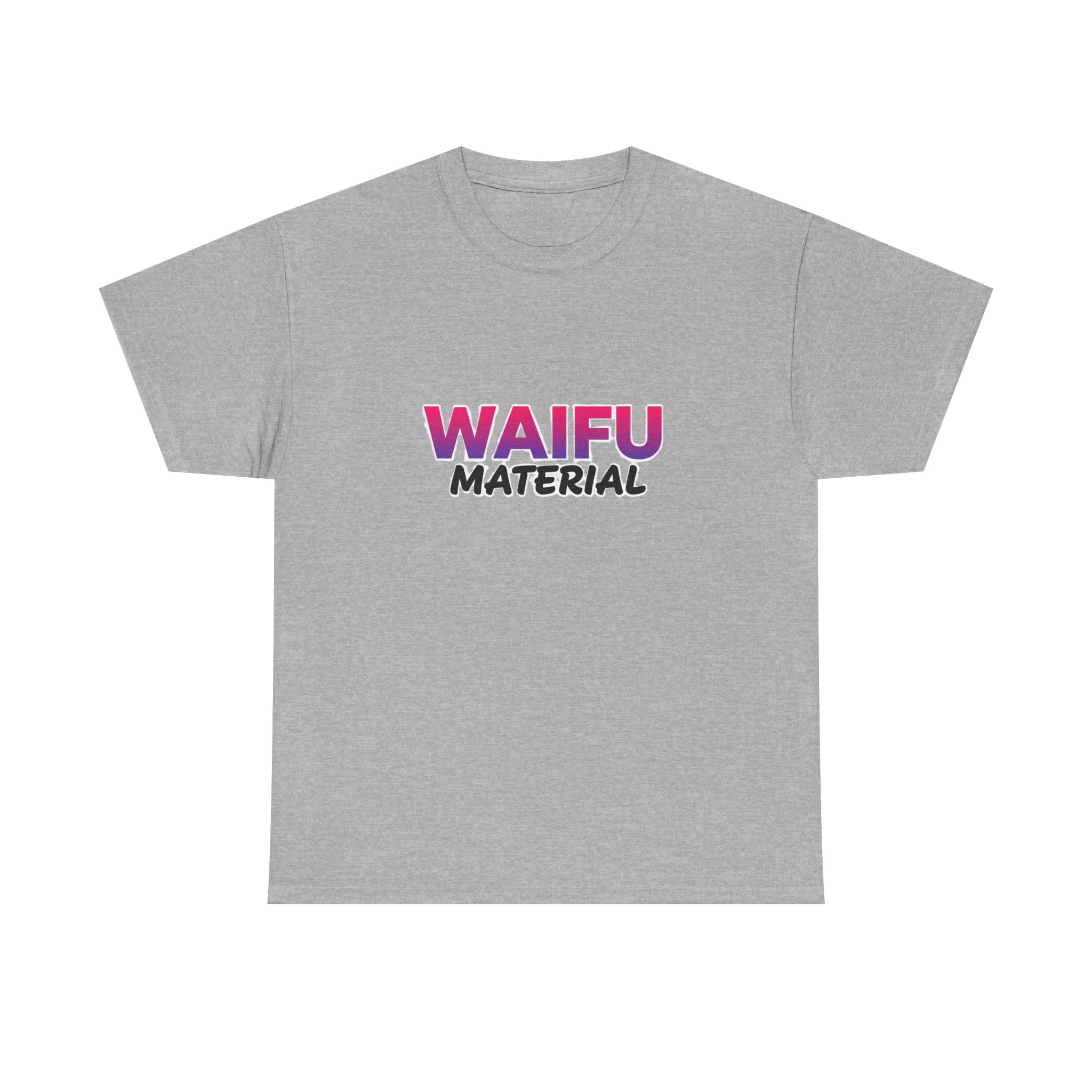 Waifu Material T-Shirt — Cute Anime Text Tee for Otaku Fans - Adult