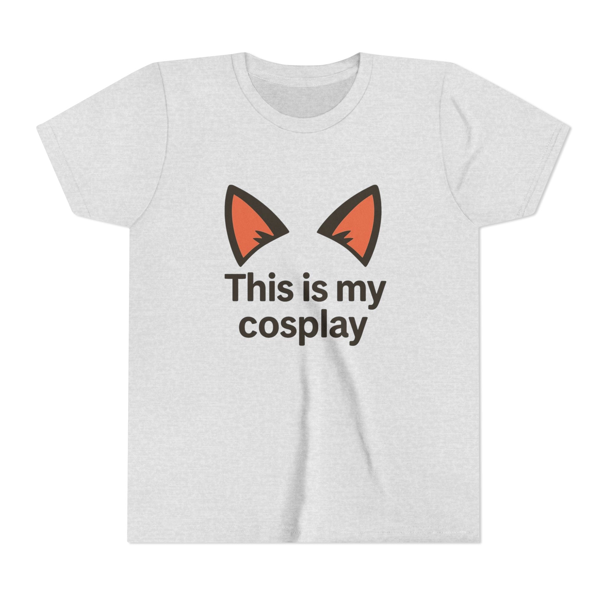 Youth Tee — "This Is My Cosplay" Fox Ear Costume Shirt