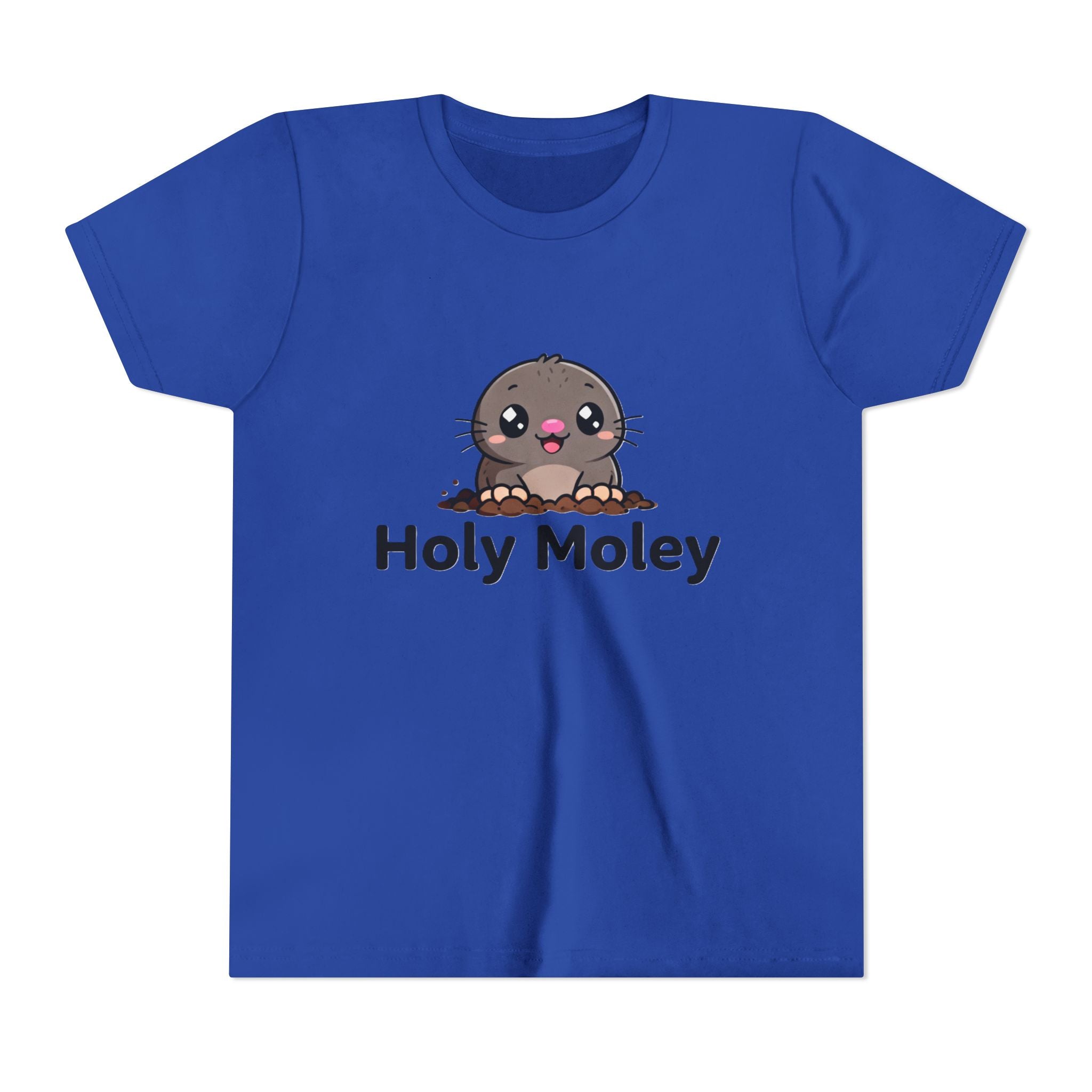 Youth Tee — Cute 'Holy Moley' Mole Kids T‑Shirt (Playful Animal Pun)