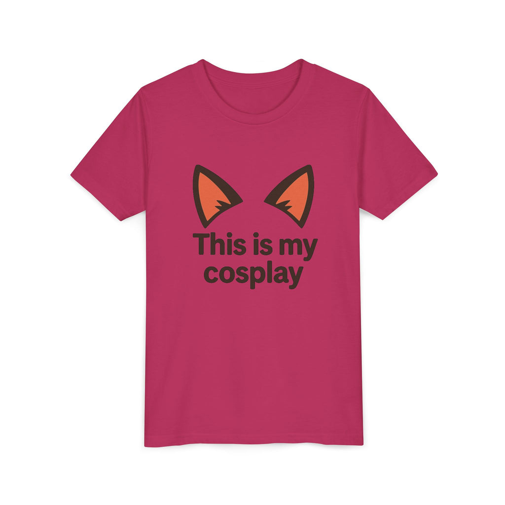 Youth Tee — "This Is My Cosplay" Fox Ear Costume Shirt