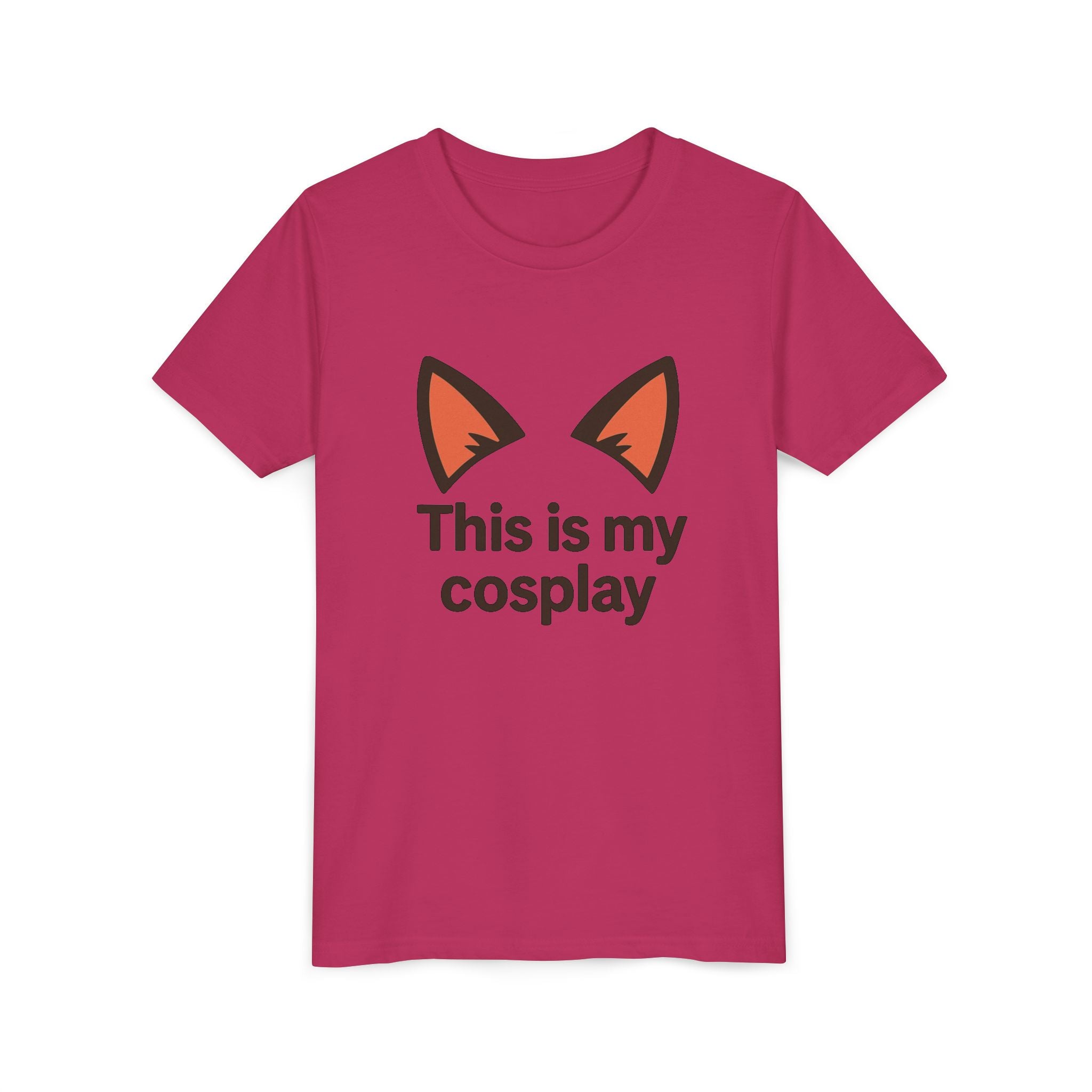 Youth Tee — "This Is My Cosplay" Fox Ear Costume Shirt