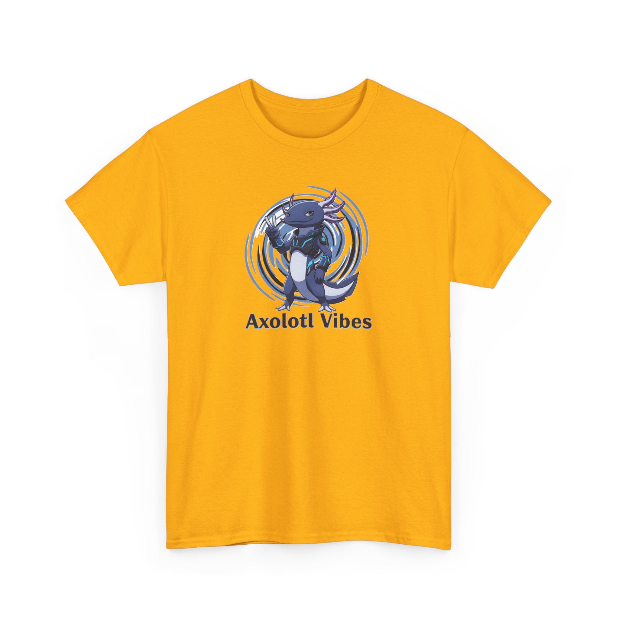 Axolotl Vibes T-Shirt — Cool Blue Axolotl Graphic Tee - Adult