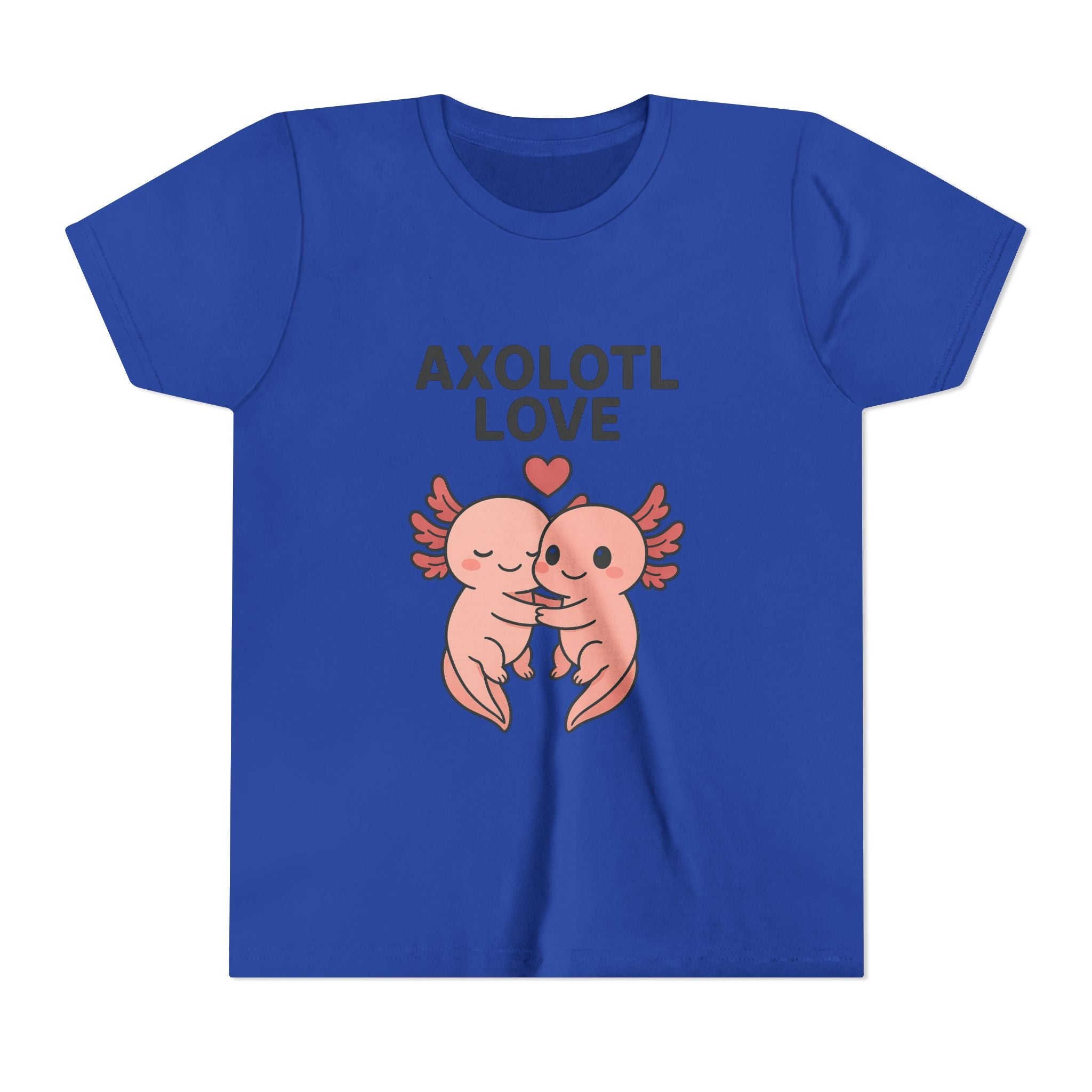 Axolotl Love Youth Tee – Cute Hugging Axolotl Salamander Kids Shirt - Kids