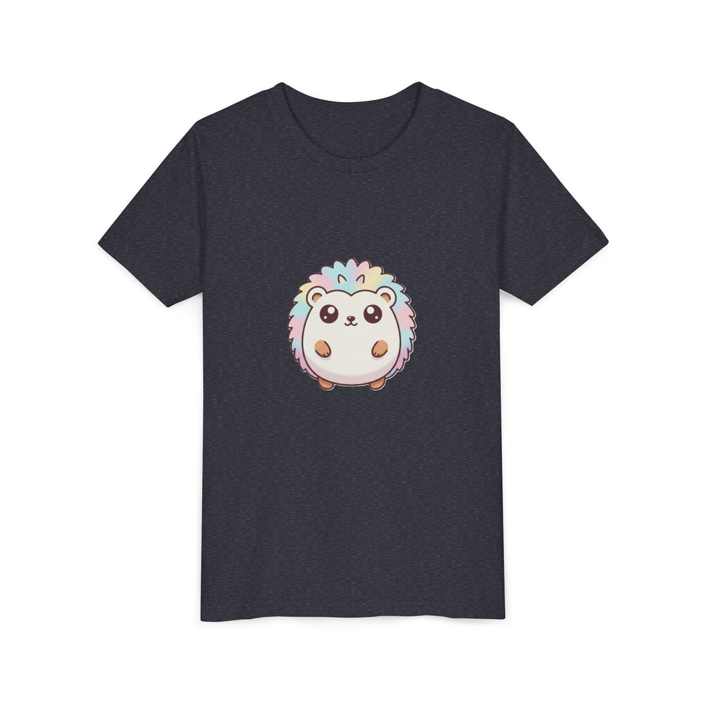 Kids Rainbow Hedgehog T‑Shirt — Cute Pastel Animal Youth Tee