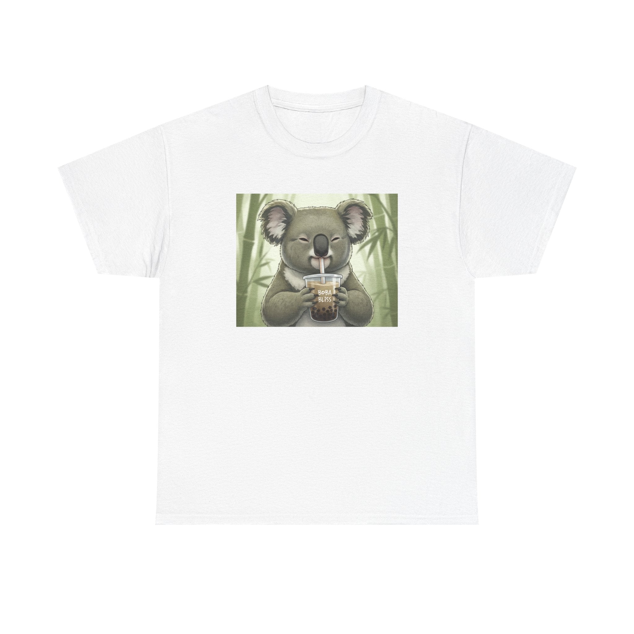 Koala Bubble Tea T‑Shirt — Cute Koala Drinking Boba Graphic Tee - Adult