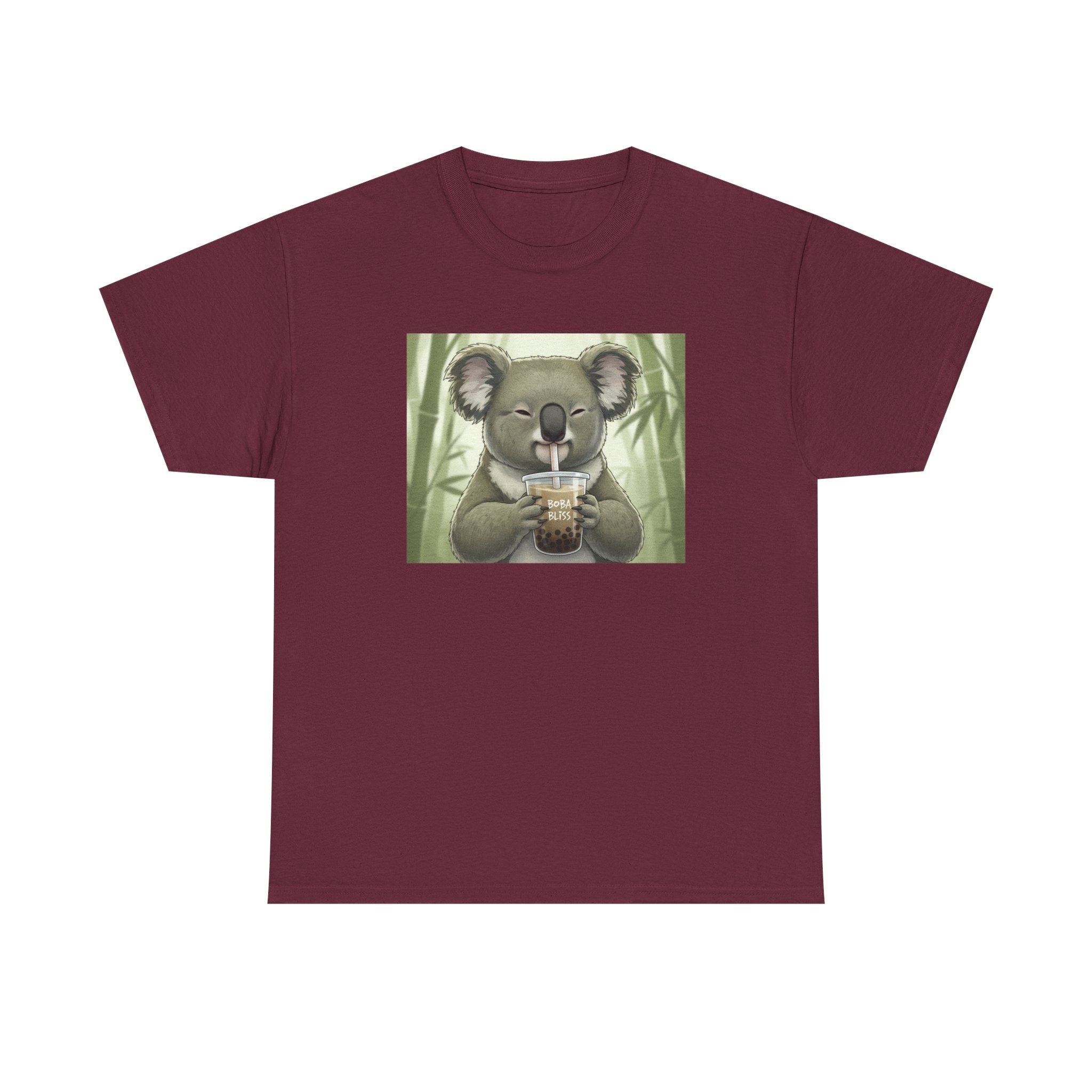 Koala Bubble Tea T‑Shirt — Cute Koala Drinking Boba Graphic Tee - Adult