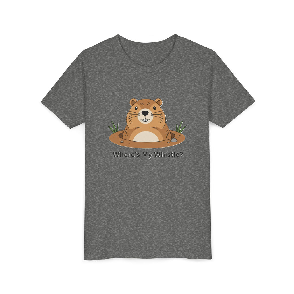 Groundhog Day Kid’s Tee — "Where's My Whistle?" Groundhog Graphic Youth T-Shirt