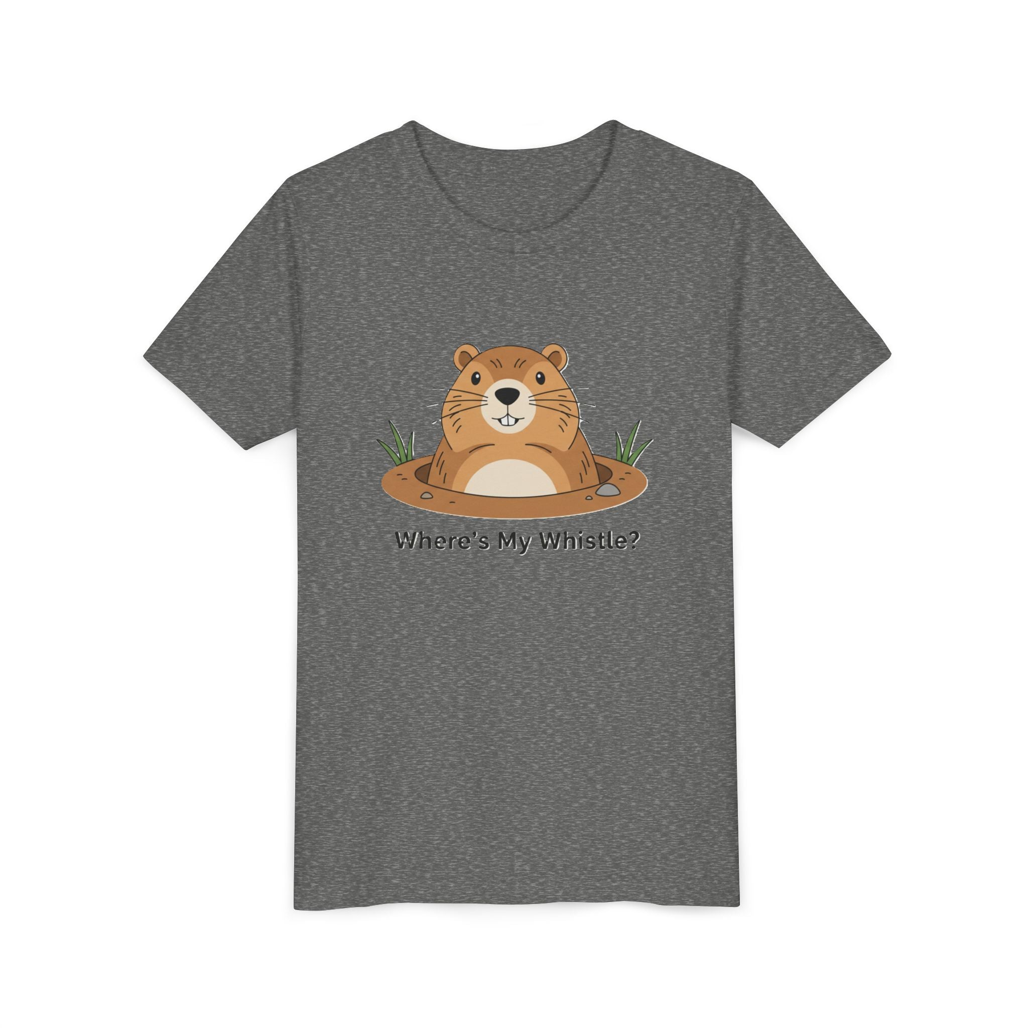 Groundhog Day Kid’s Tee — "Where's My Whistle?" Groundhog Graphic Youth T-Shirt