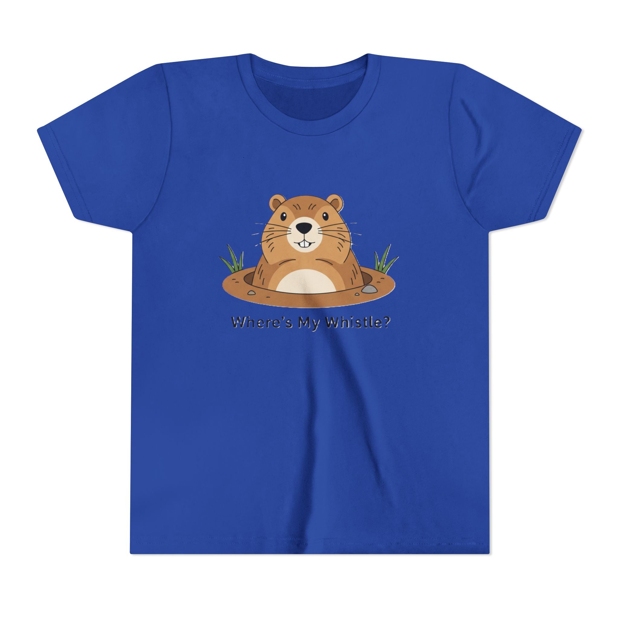 Groundhog Day Kid’s Tee — "Where's My Whistle?" Groundhog Graphic Youth T-Shirt