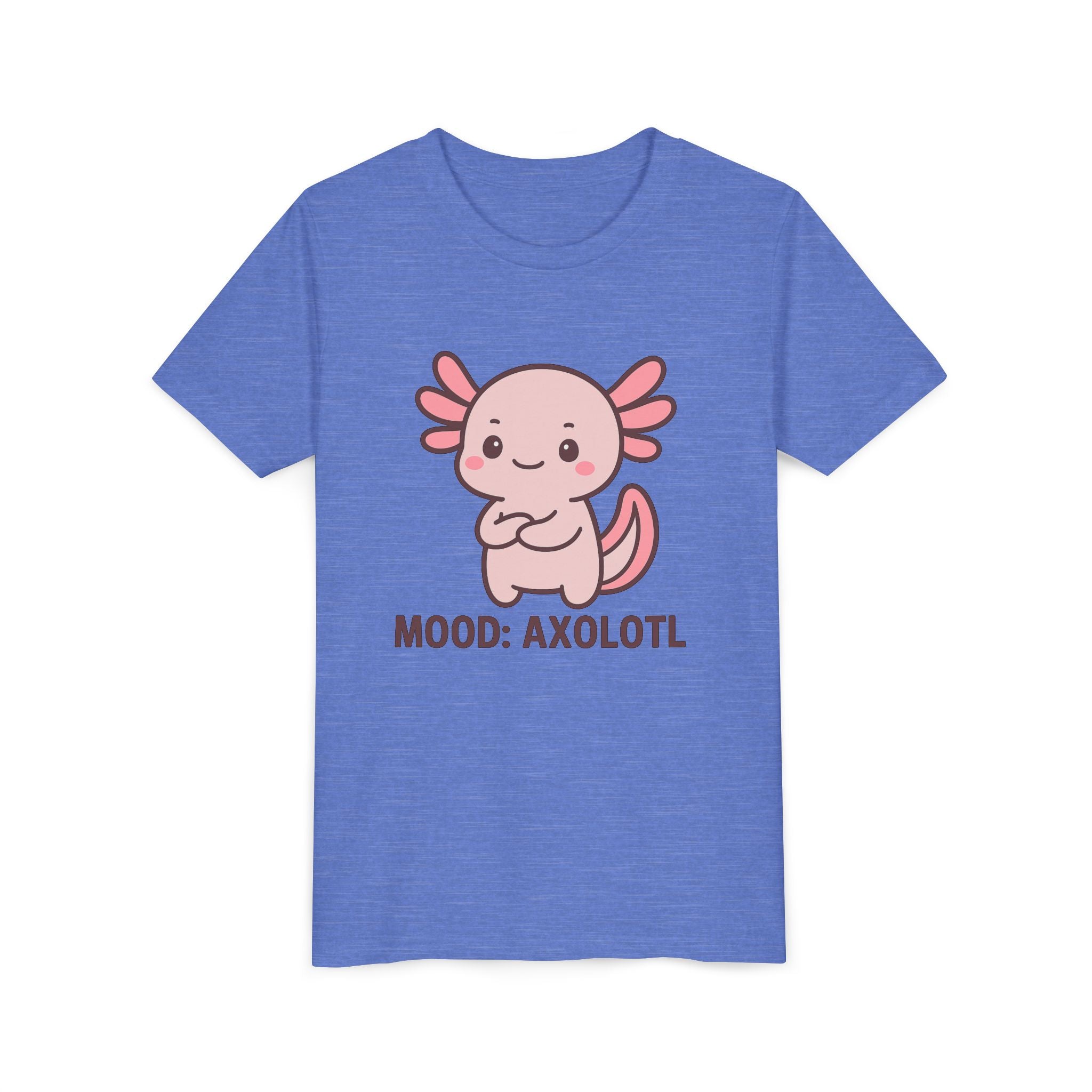 Youth Tee - "Mood: Axolotl" Cute Pink Axolotl Kids T-Shirt