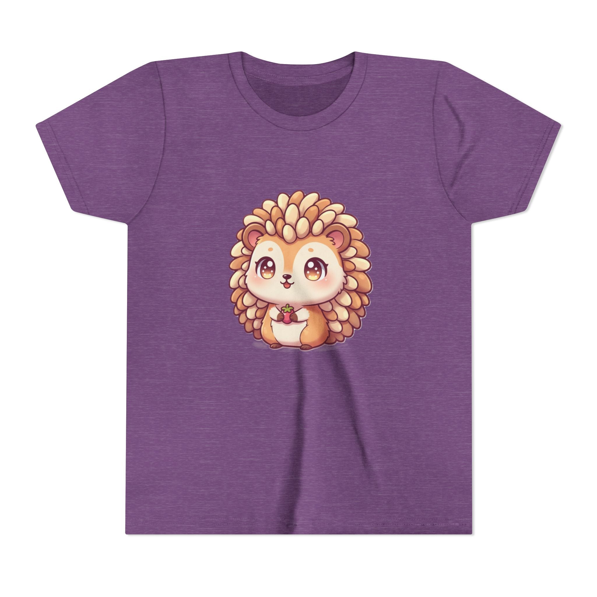 Cute Hedgehog Youth Tee — Adorable Cartoon Woodland Animal Kids Shirt