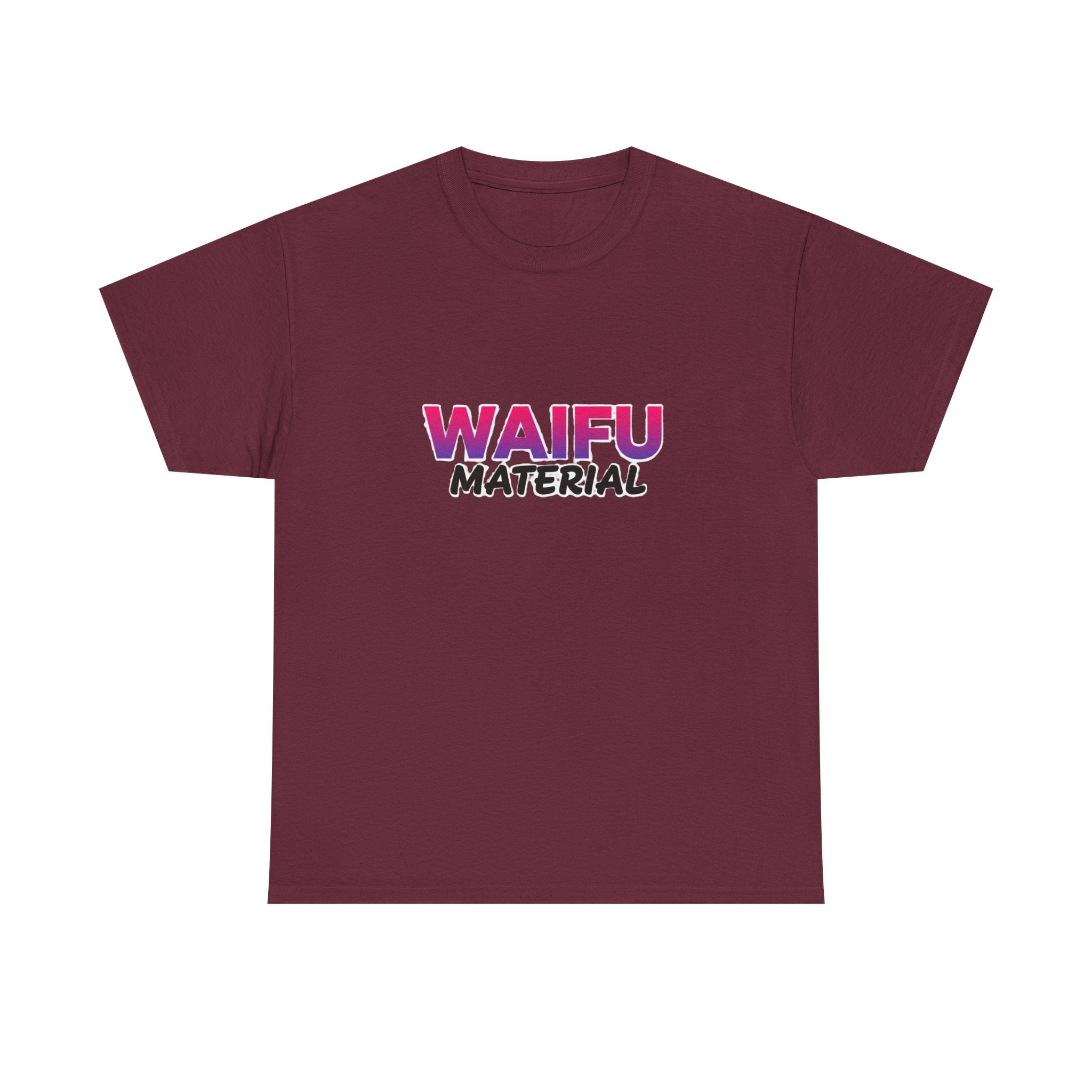 Waifu Material T-Shirt — Cute Anime Text Tee for Otaku Fans - Adult