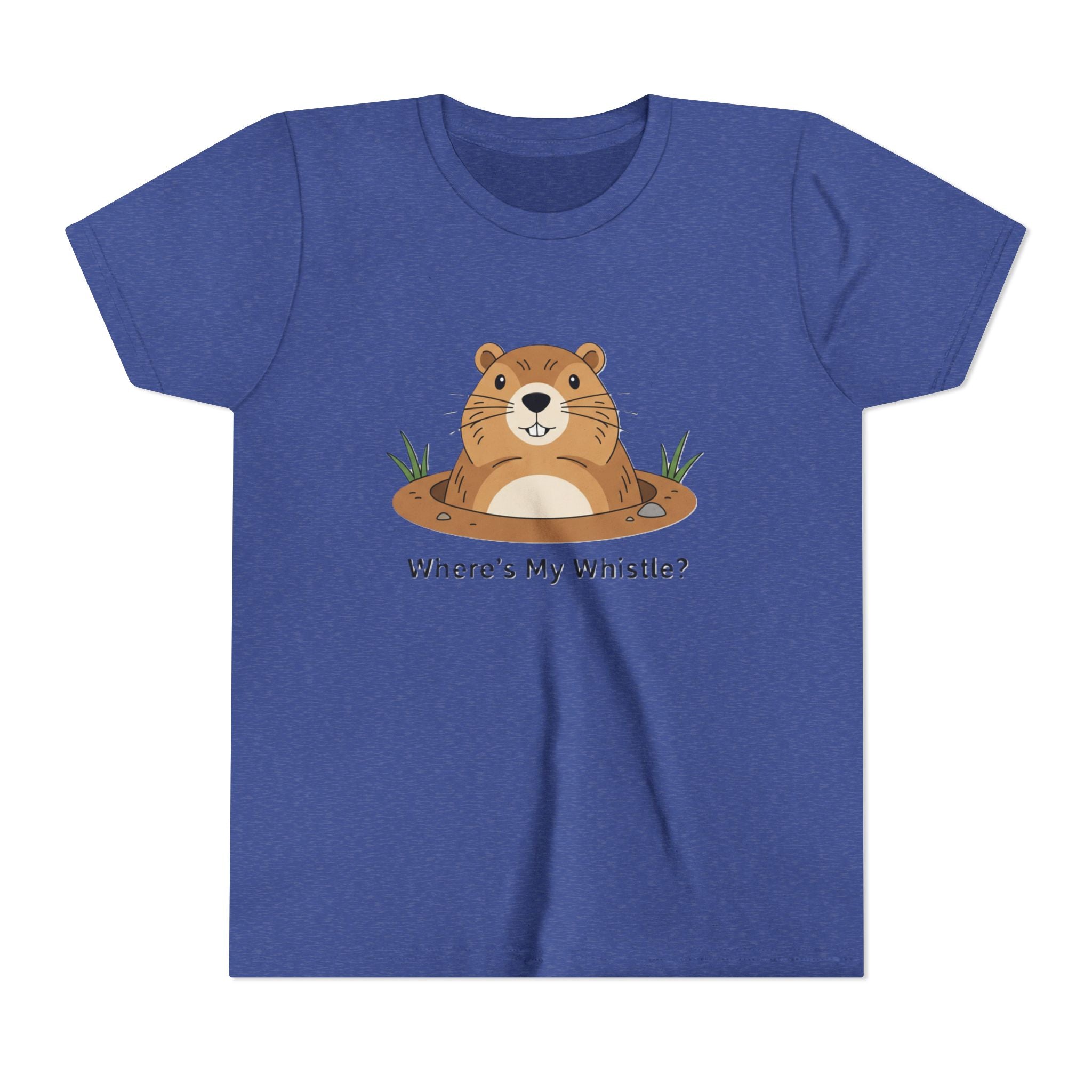 Groundhog Day Kid’s Tee — "Where's My Whistle?" Groundhog Graphic Youth T-Shirt